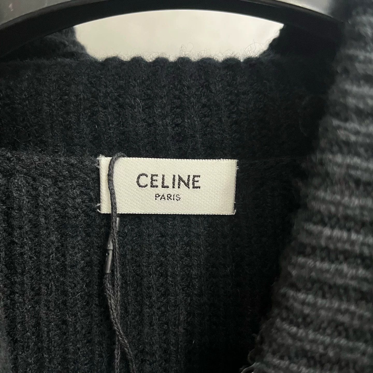 Celine Celine Wool Black T-Shirt S Women Size S / US 4 / IT 40 - 2 Thumbnail