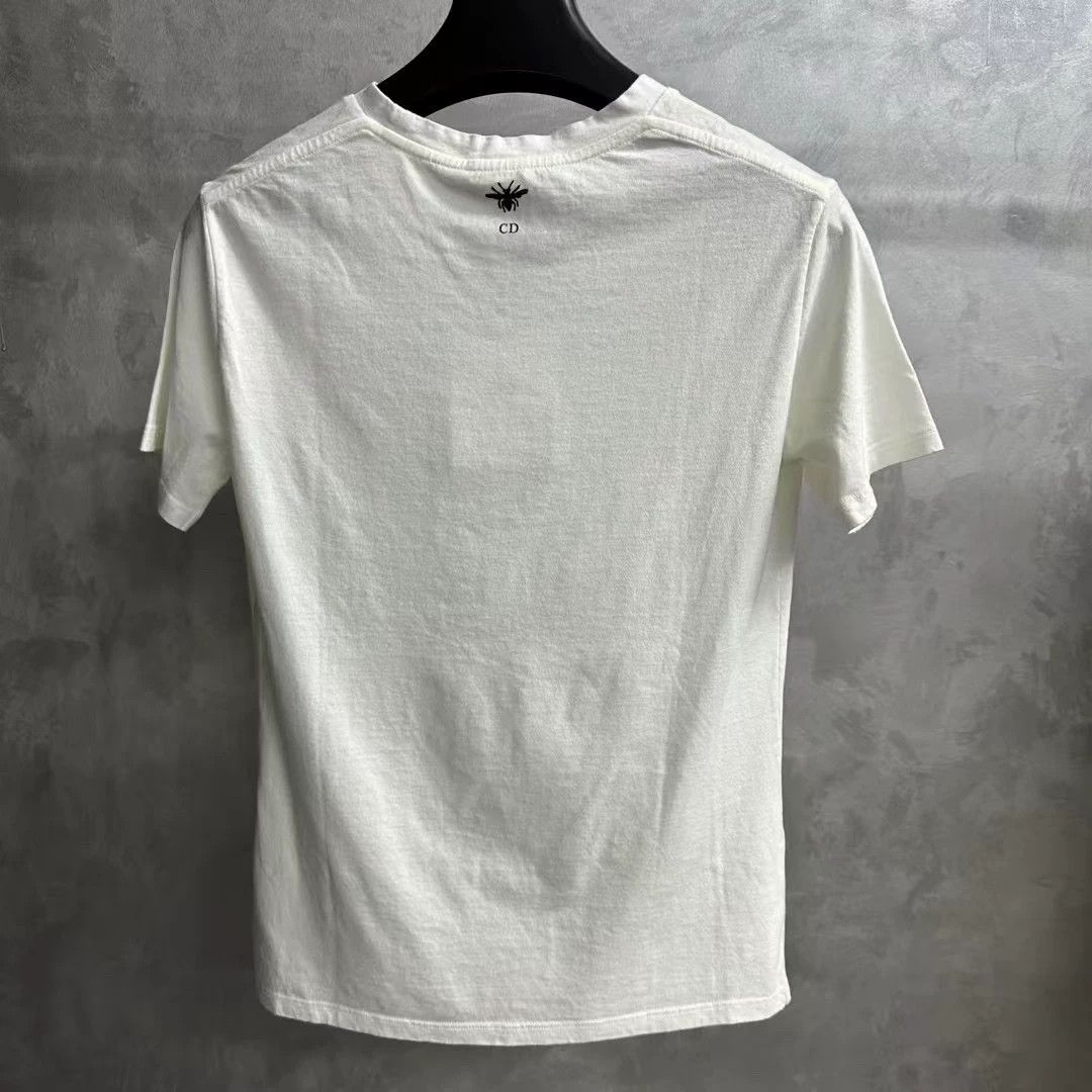 Dior Dior Printed Graphic White T-Shirt XS Women Size XS / US 0-2 / IT 36-38 - 5 Thumbnail