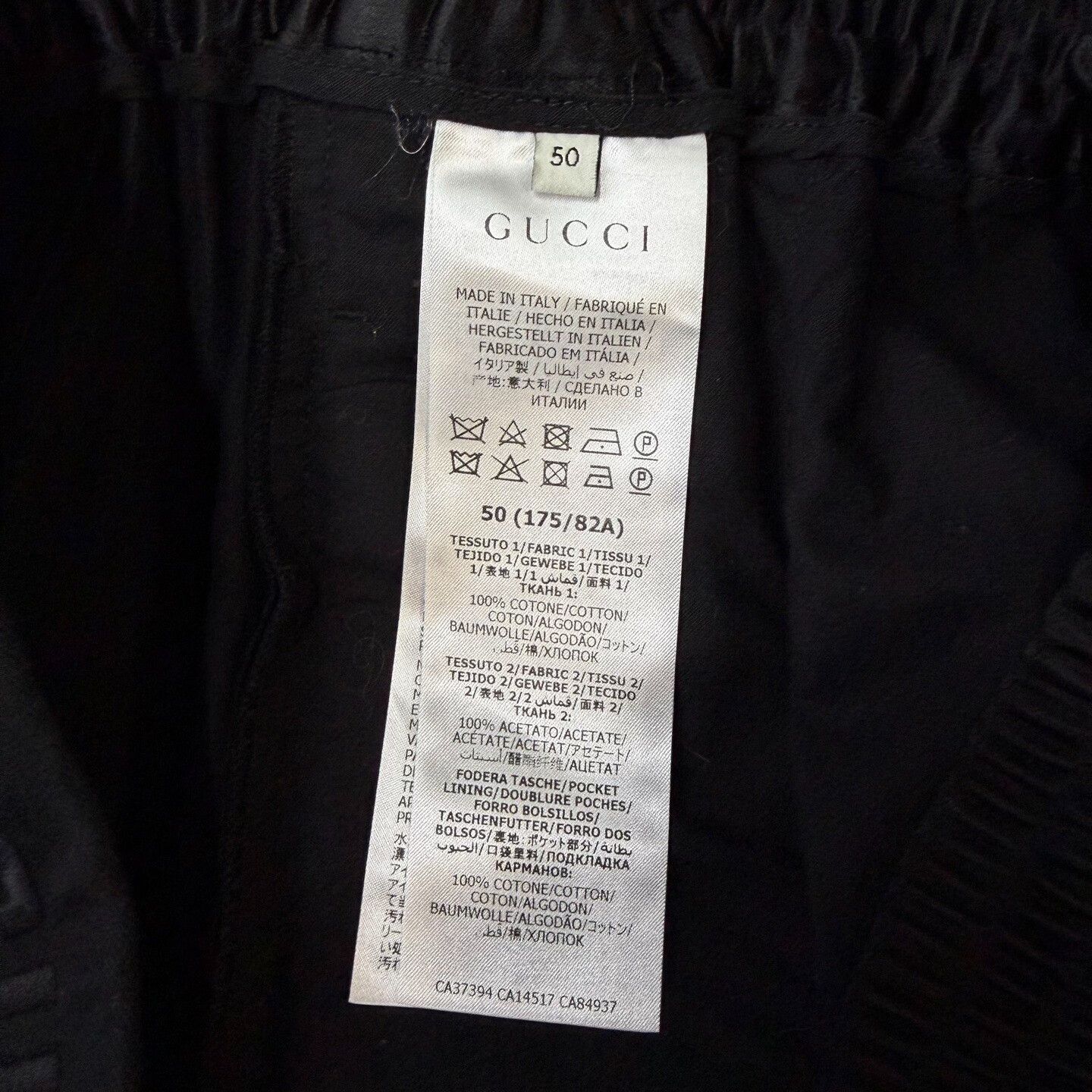 Gucci Gucci Silk Black Formal Trousers 40r Men Size 40R - 4 Thumbnail