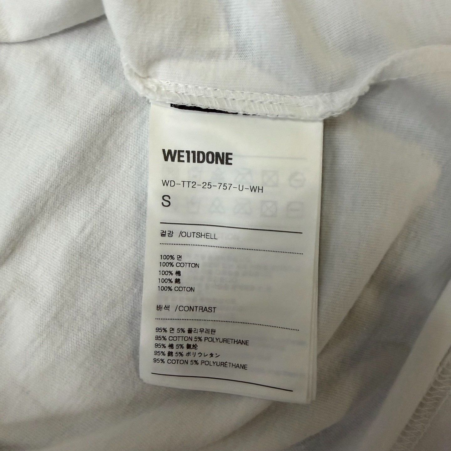 WE11DONE We11done Black T-Shirt S Women Size S / US 4 / IT 40 - 4 Thumbnail