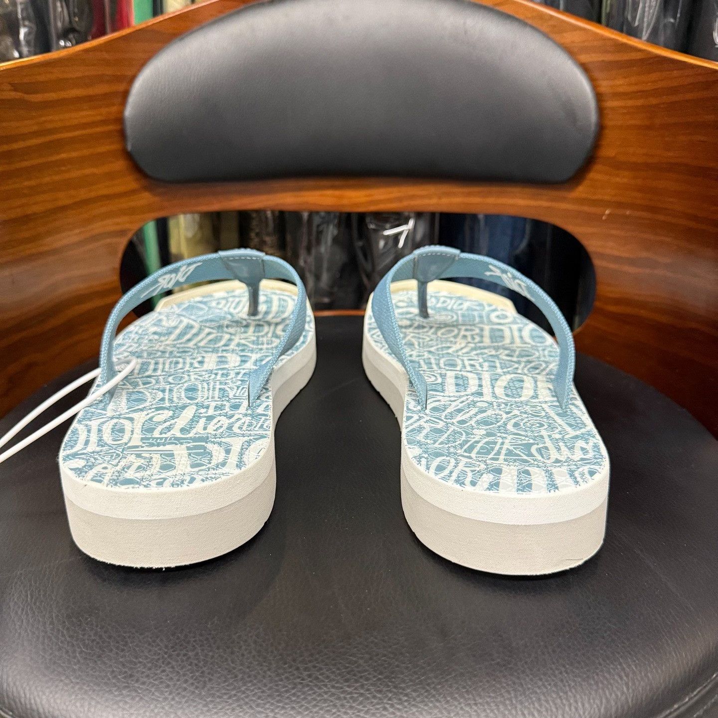 Dior Dior Collab Blue Sandals 8.5 Men Size US 8.5 / EU 41-42 - 3 Thumbnail
