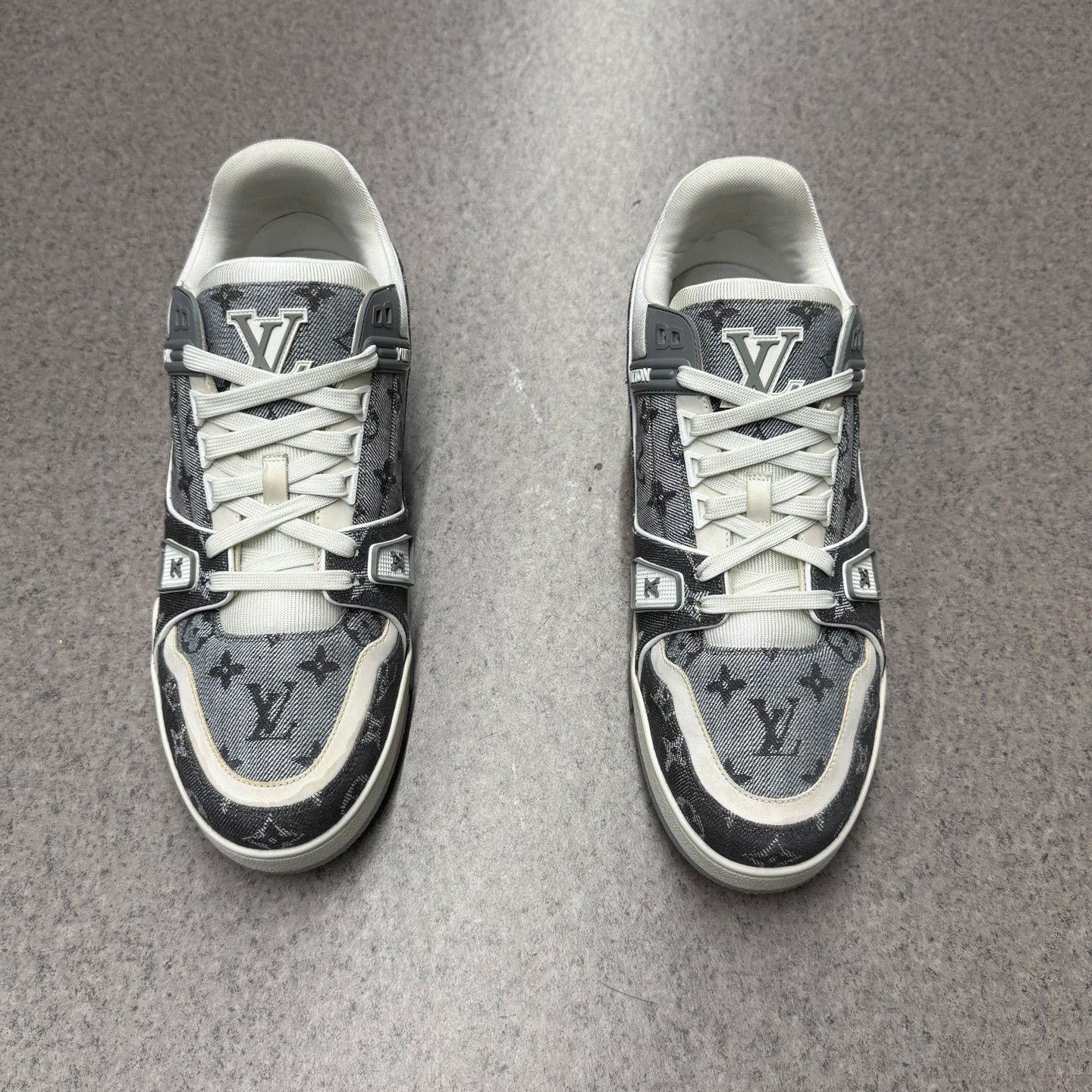 Louis Vuitton Louis Vuitton Training Denim White Lowtop Sneakers 10.5 Men Size US 10.5 / EU 43-44 - 8 Thumbnail