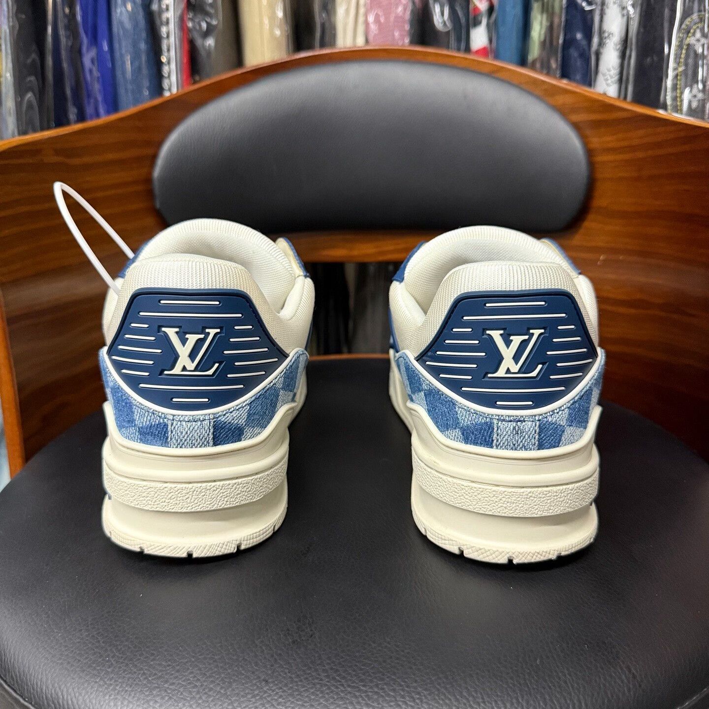 Louis Vuitton Louis Vuitton Training Denim Blue Lowtop Sneakers 8.5 Men Size US 8.5 / EU 41-42 - 3 Thumbnail