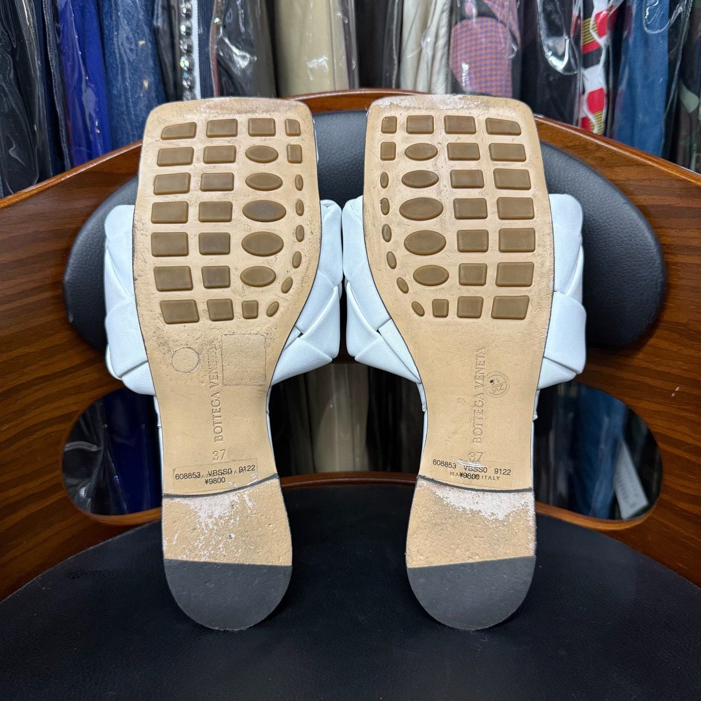 Bottega Veneta Bottega Veneta Knit White Sandals us_6-5 Women Size US 6.5 / IT 36.5 - 9 Thumbnail