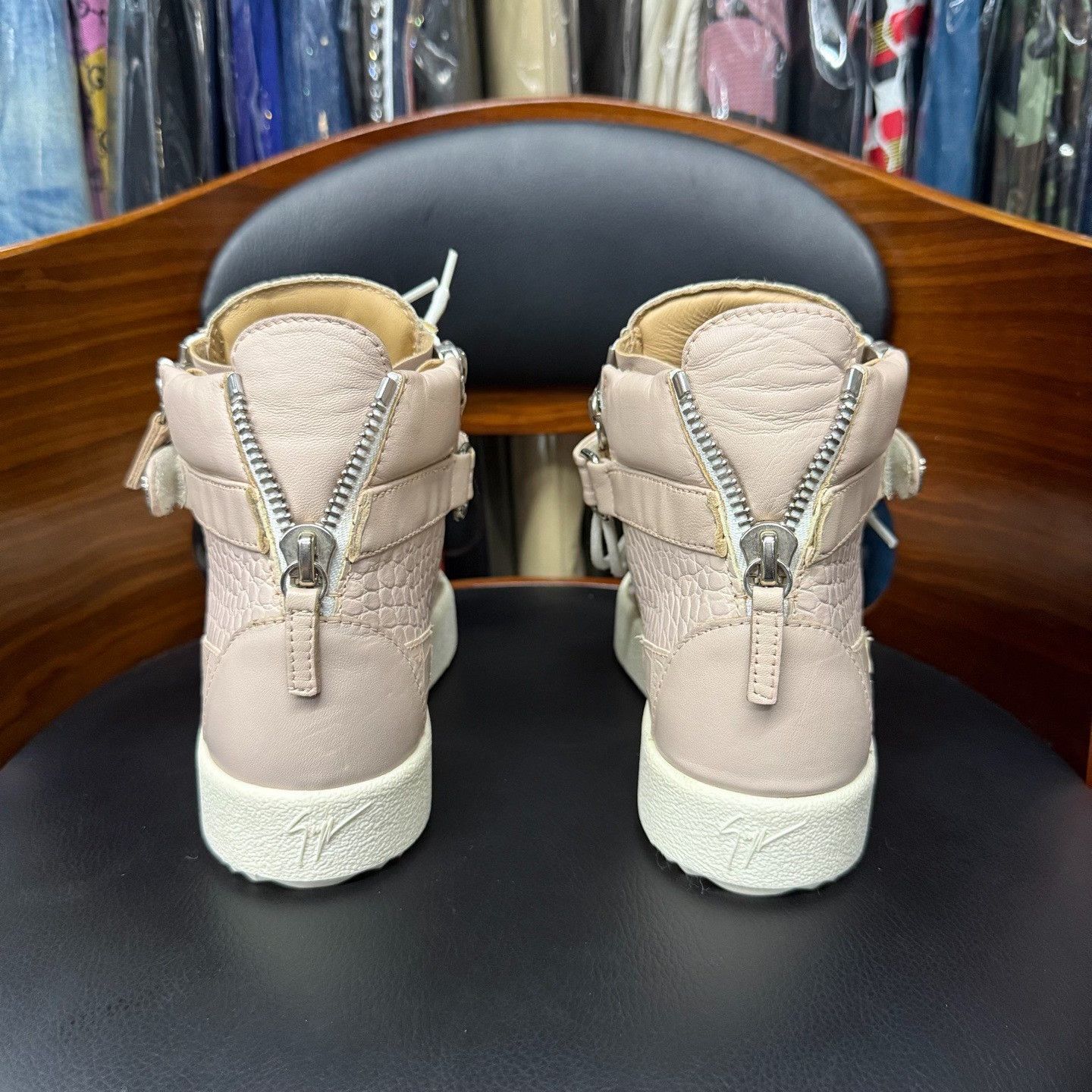 Giuseppe Zanotti Giuseppe Zanotti Casual Pink Hitop Sneakers us_5 Women Size US 5 / IT 35 - 3 Thumbnail