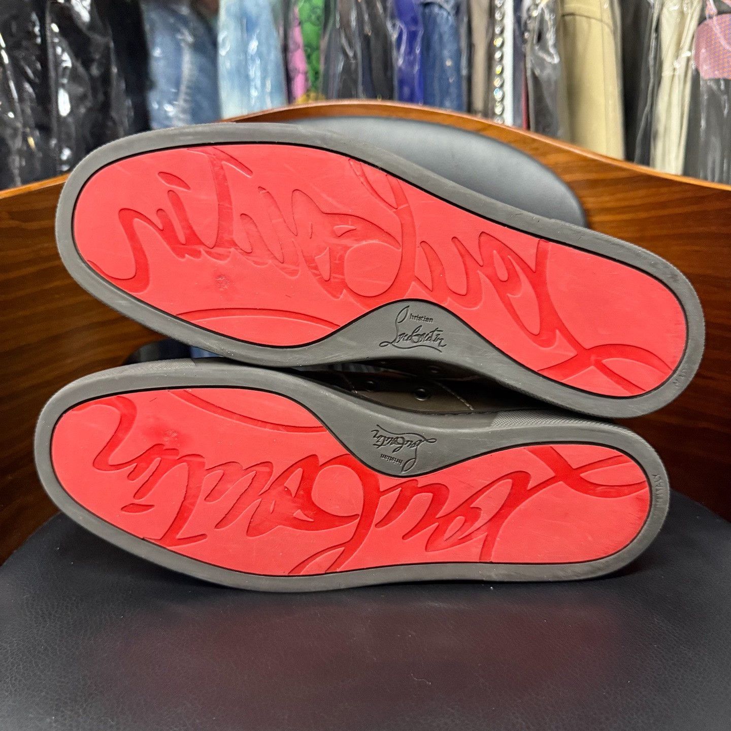 Christian Louboutin Christian Louboutin Casual Red Hitop Sneakers 8.5 Men Size US 8.5 / EU 41-42 - 9 Thumbnail