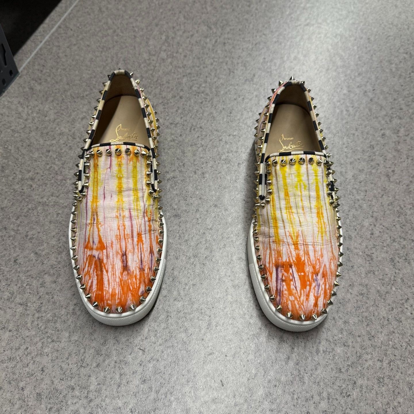 Christian Louboutin Christian Louboutin Casual Tie-Dye Multi Lowtop Sneakers Men Size US 8 / EU 41 - 5 Thumbnail