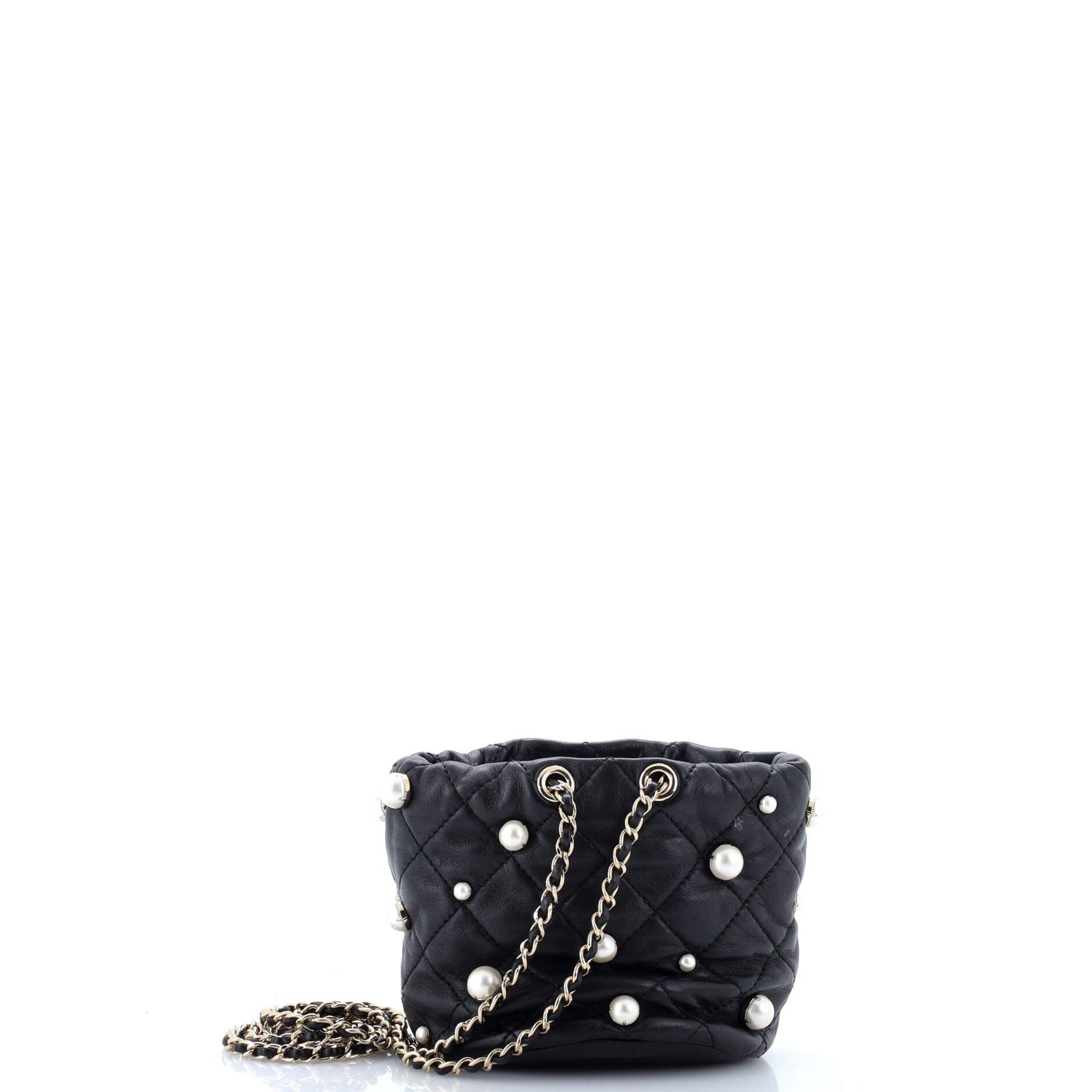 Chanel Drawstring Round Bucket Bag Size ONE SIZE - 3 Thumbnail