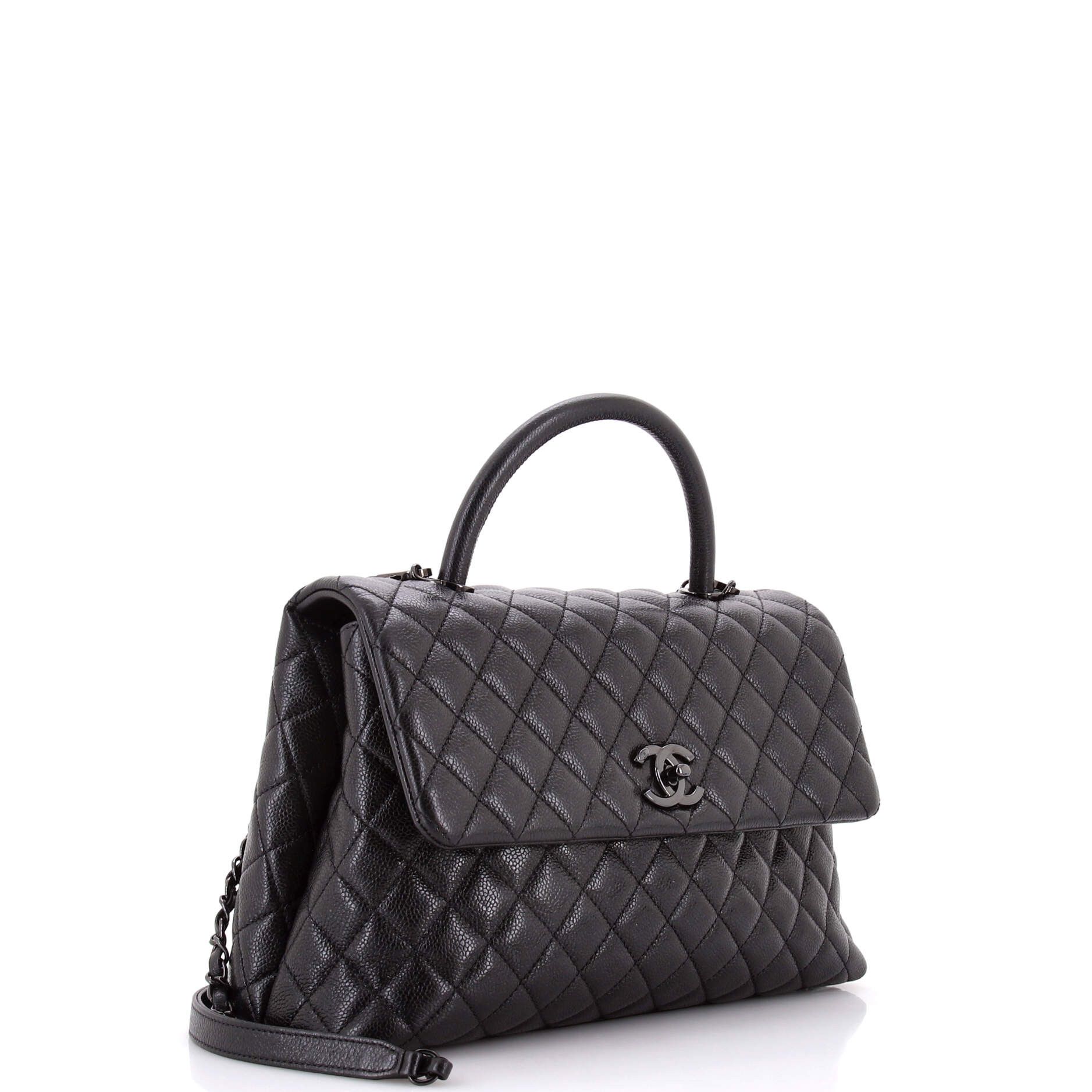 Chanel So Black Coco Top Handle Bag Size ONE SIZE - 2 Thumbnail