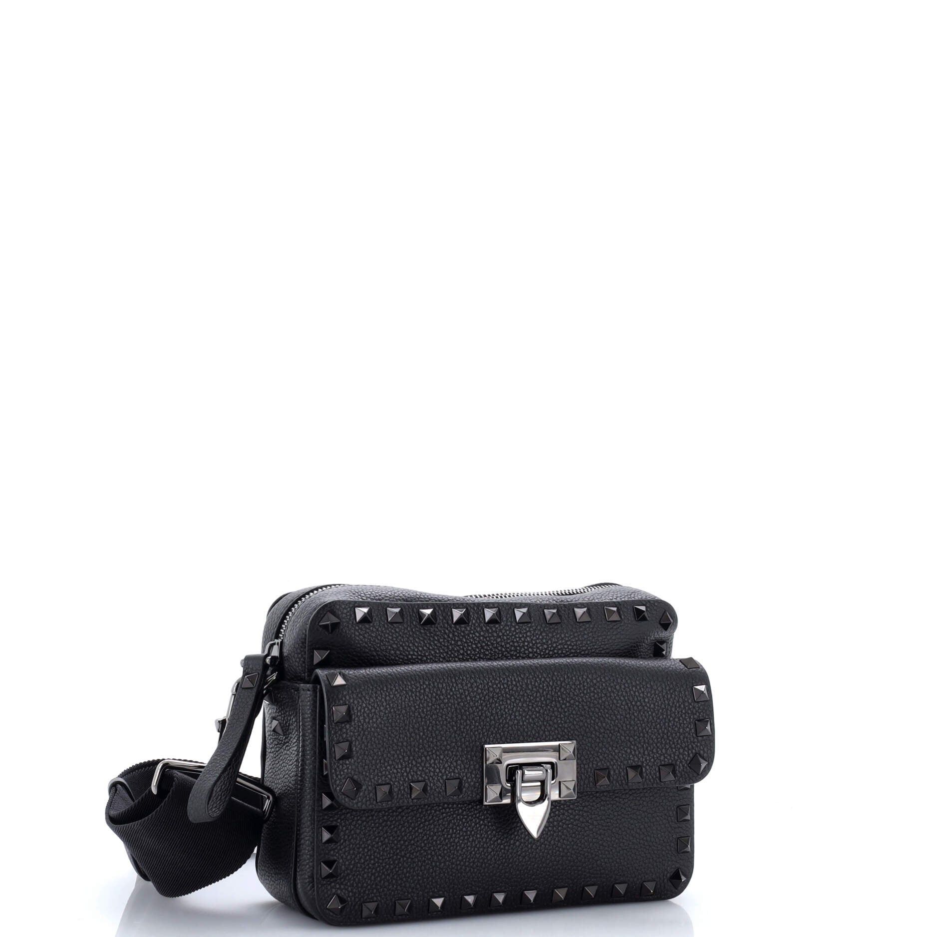 Valentino Rockstud Flip Lock Pocket Camera Crossbody Bag Size ONE SIZE - 2 Thumbnail
