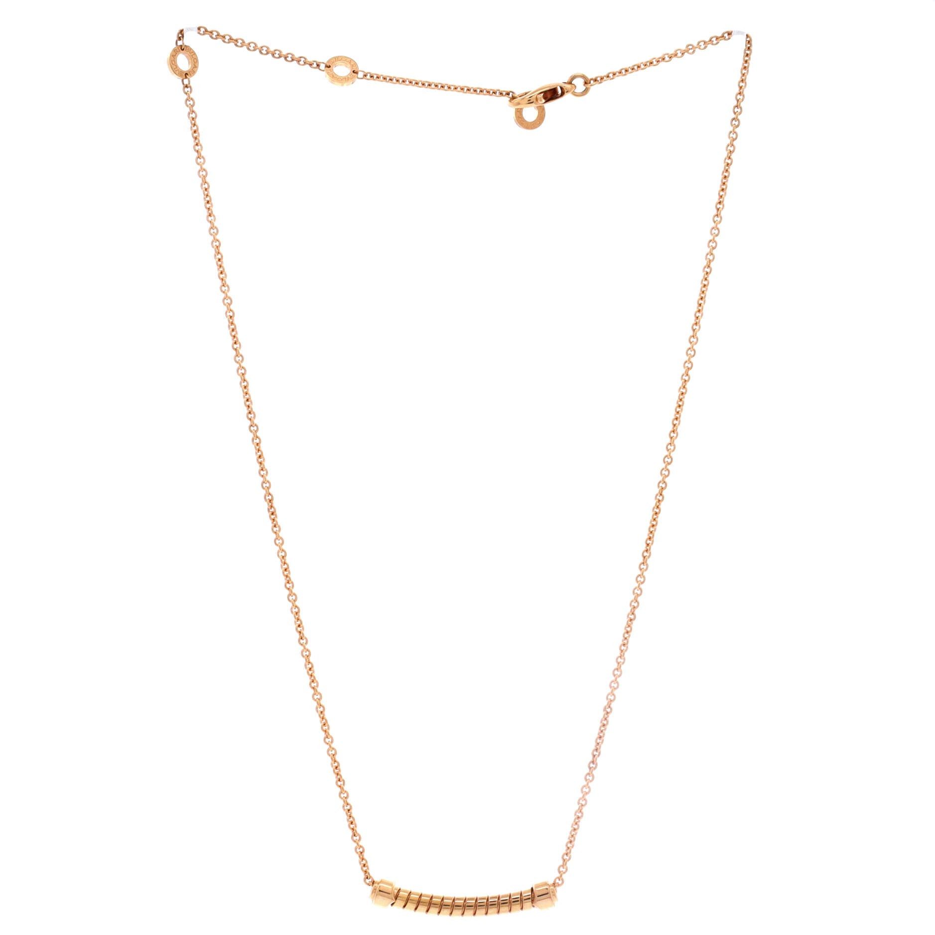 Bvlgari Tubogas Pendant Necklace Size ONE SIZE - 3 Thumbnail