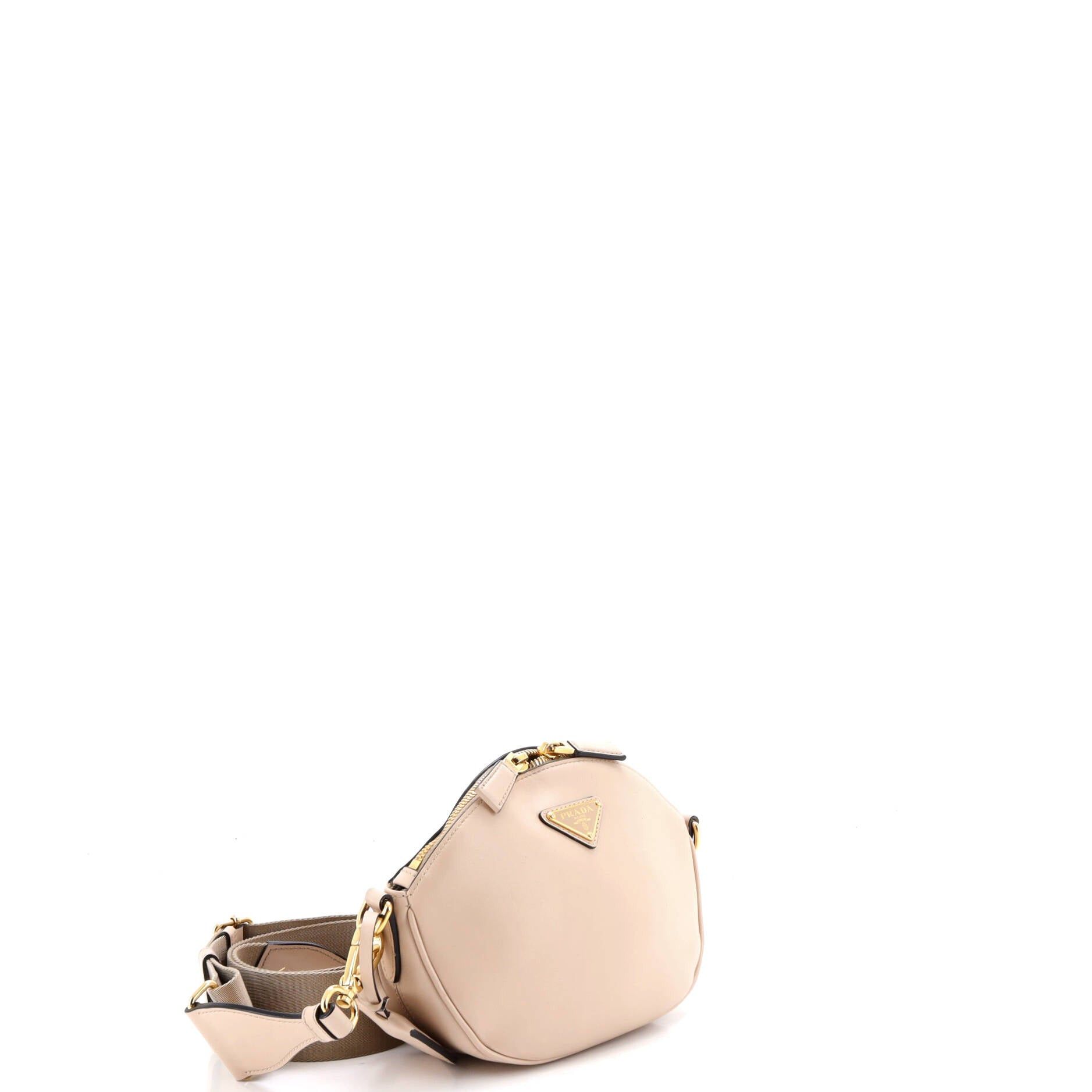 Prada Triangle Logo Zip-Top Crossbody Bag Size ONE SIZE - 2 Thumbnail