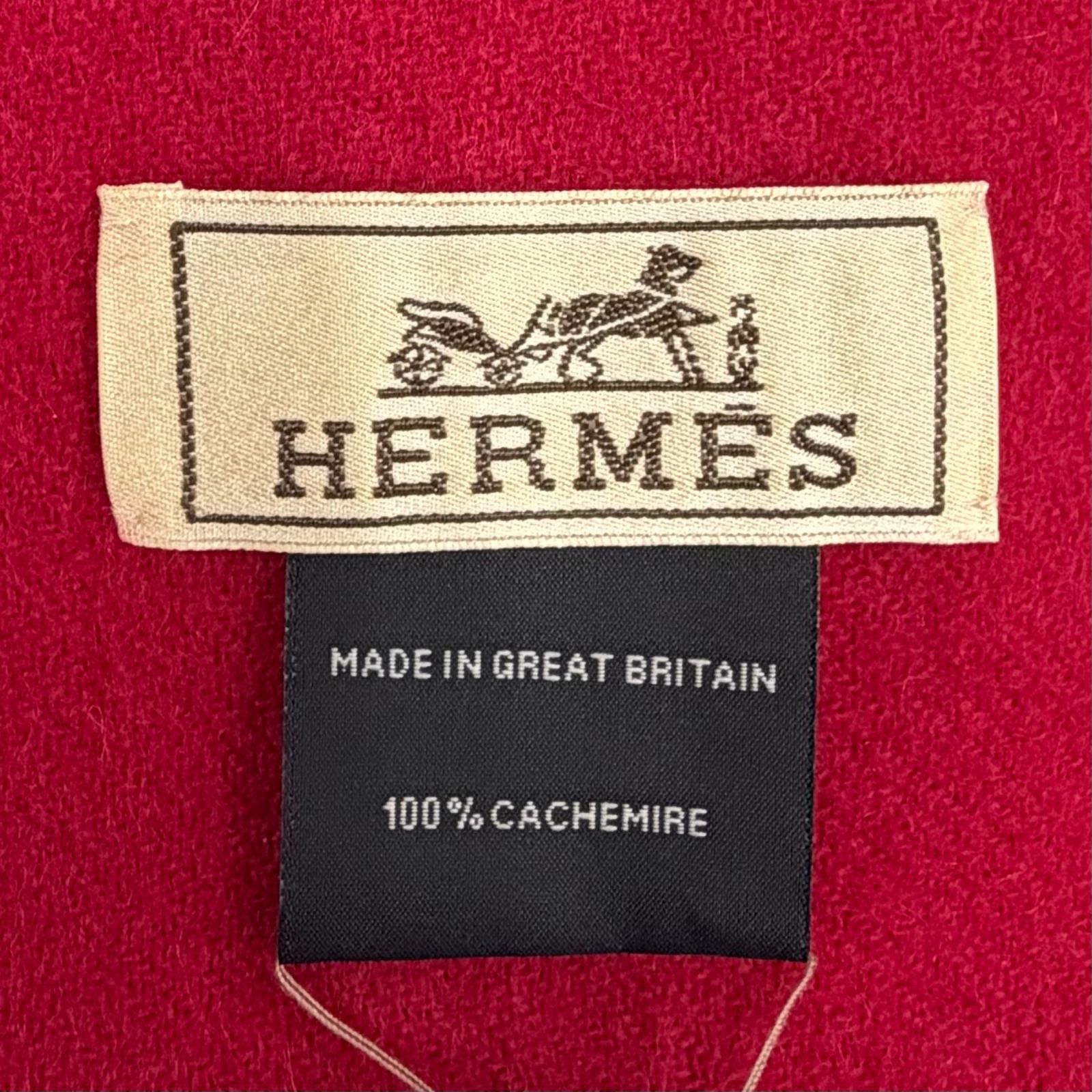Hermes Hermes Hermes Recto Verso Cashmere Scarf Textile Scarf DUTY FREE for USA Size ONE SIZE - 7 Thumbnail