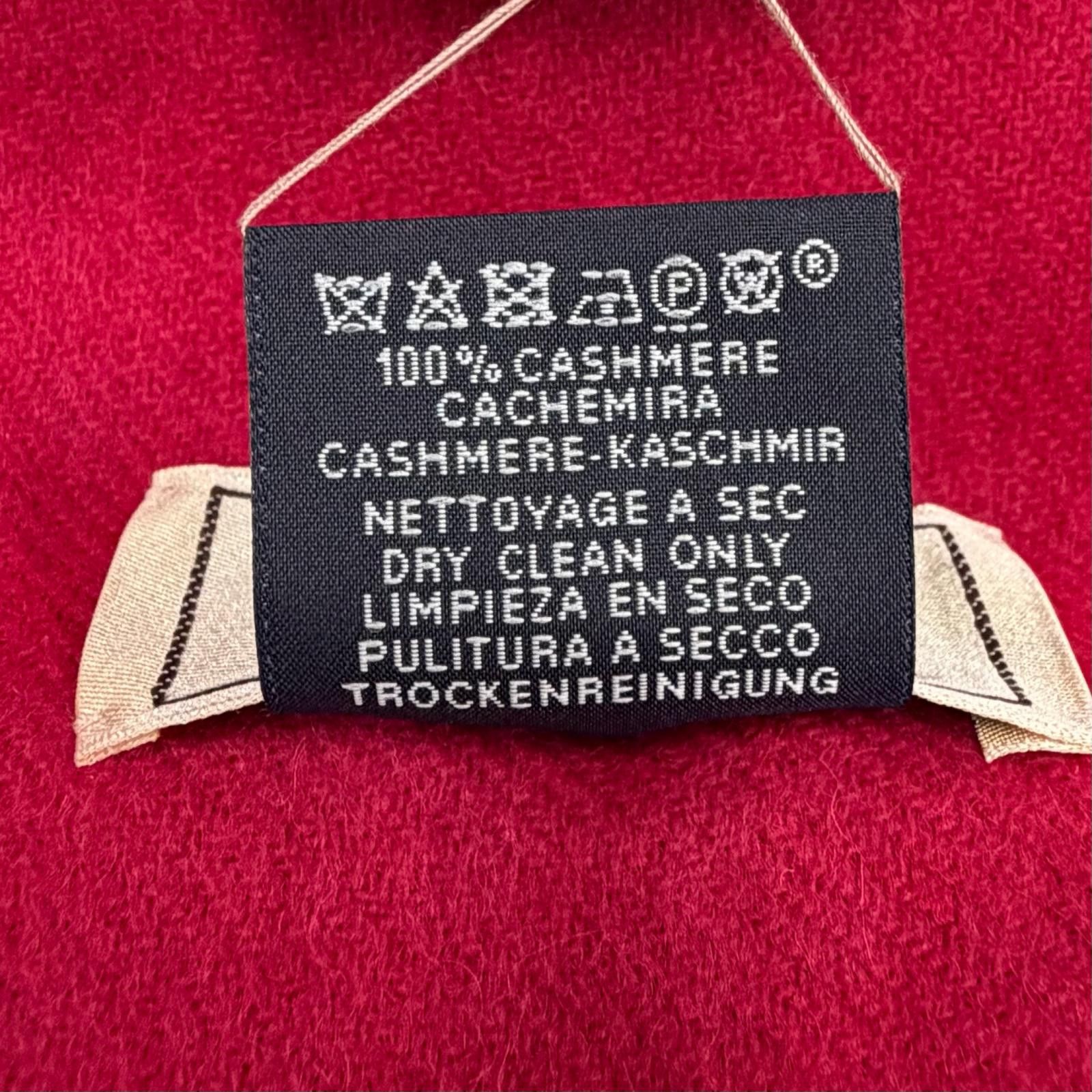 Hermes Hermes Hermes Recto Verso Cashmere Scarf Textile Scarf DUTY FREE for USA Size ONE SIZE - 8 Thumbnail