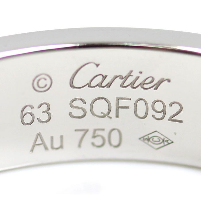 Cartier Cartier Cartier Love Au750 White Gold Diamond Ring Size 22.5 Precious Metal Ring B4032563 DUTY FREE for USA Size ONE SIZE - 4 Thumbnail