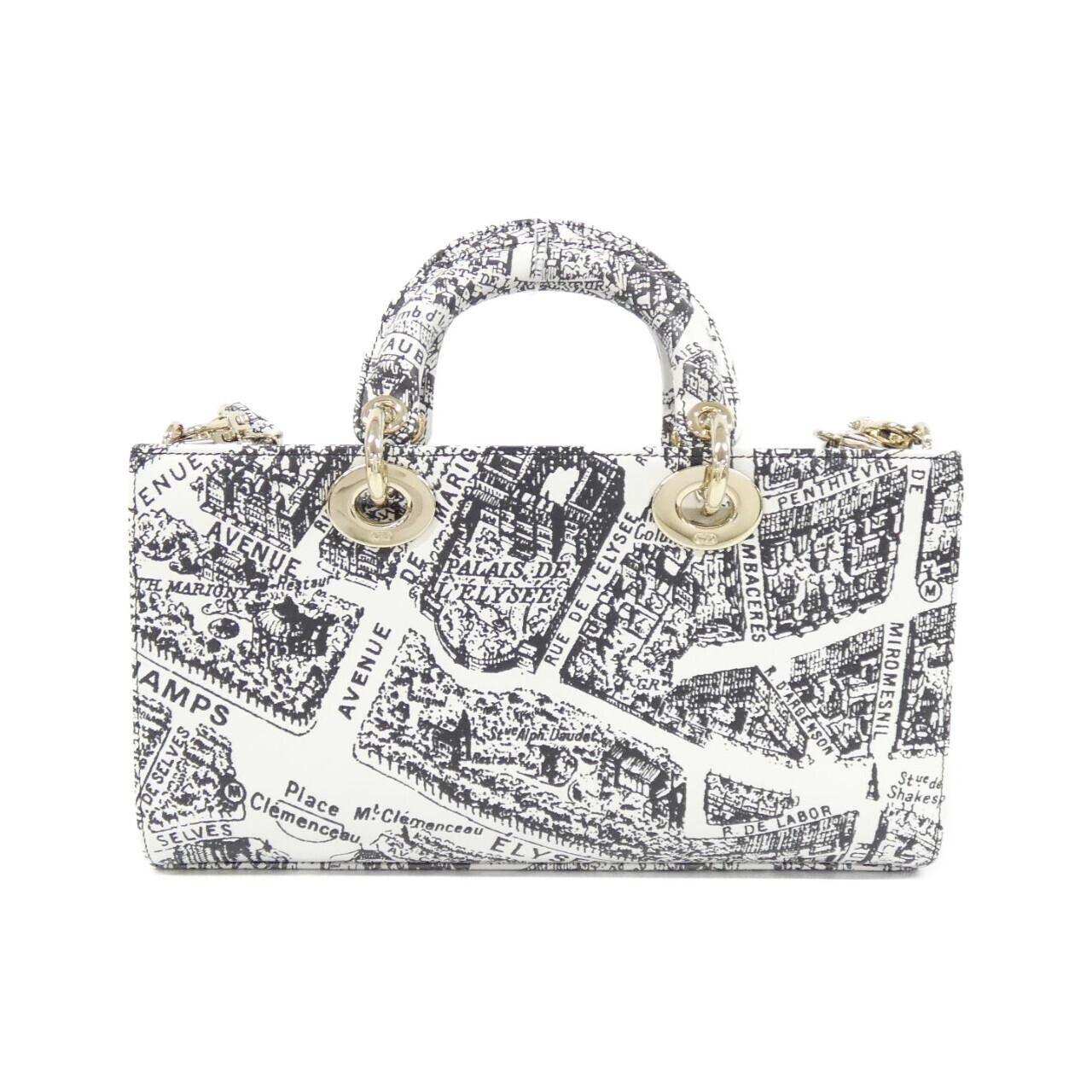 Dior Dior Christian Dior PLAN DE PARIS Lady D-Joy Leather Handbag Leather Shoulder Bag DUTY FREE for USA Size ONE SIZE - 2 Thumbnail