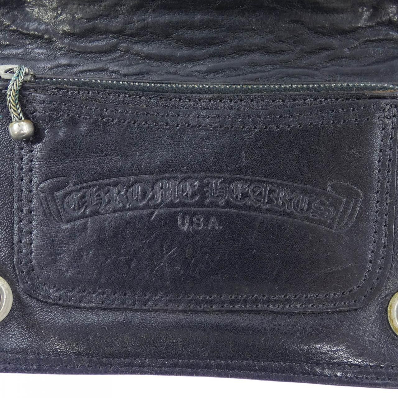 Chrome Hearts Chrome Hearts Chrome Hearts 1 ZIP BLK Floral Wallet Leather Short Wallet 224630400105200 DUTY FREE for USA Size ONE SIZE - 3 Thumbnail