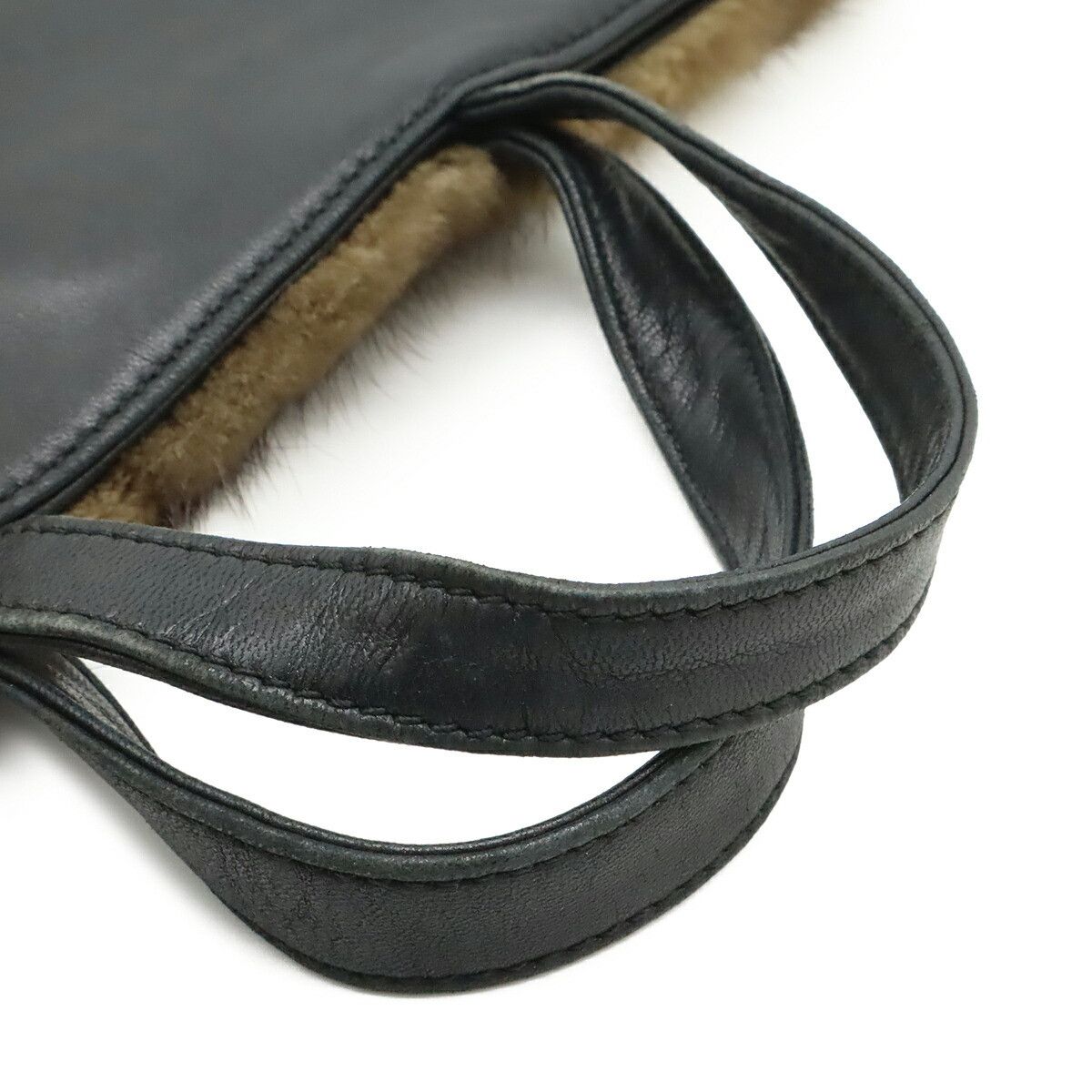 Loewe Loewe Loewe Fur Leather Handbag Leather Tote Bag DUTY FREE for USA Size ONE SIZE - 4 Thumbnail
