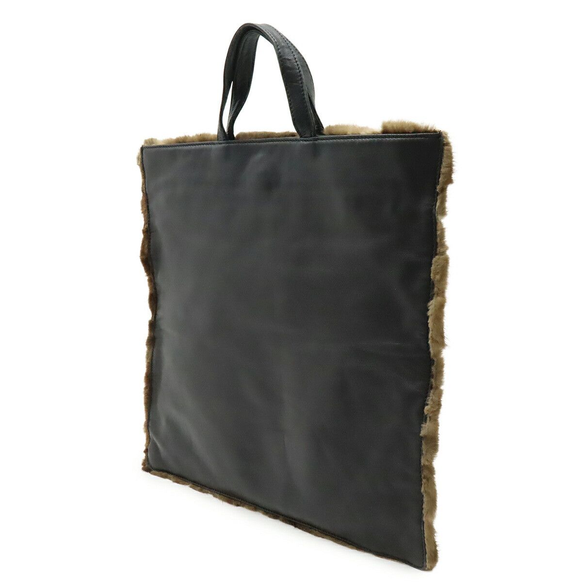 Loewe Loewe Loewe Fur Leather Handbag Leather Tote Bag DUTY FREE for USA Size ONE SIZE - 2 Thumbnail