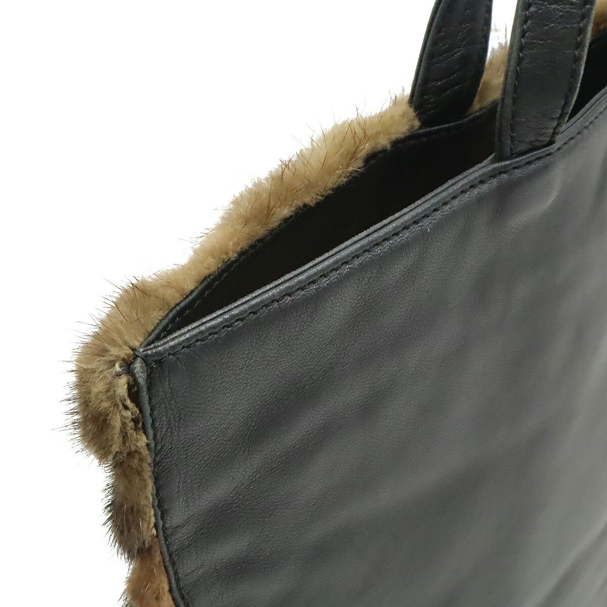 Loewe Loewe Loewe Fur Leather Handbag Leather Tote Bag DUTY FREE for USA Size ONE SIZE - 6 Thumbnail