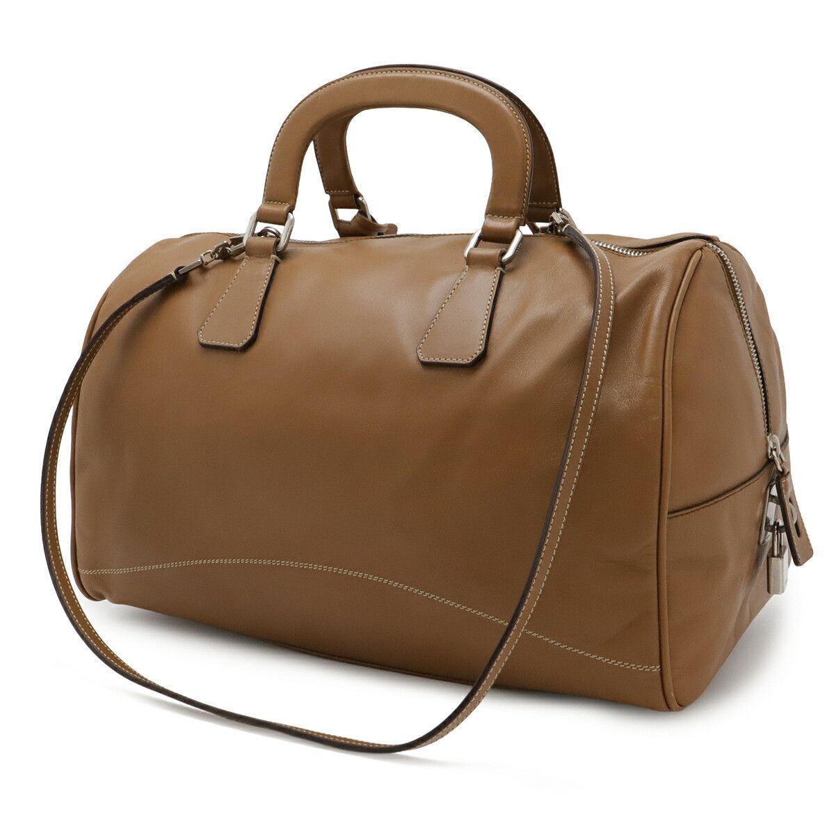 Prada Prada Prada Leather 2way Boston Bag Leather Handbag DUTY FREE for USA Size ONE SIZE - 2 Thumbnail
