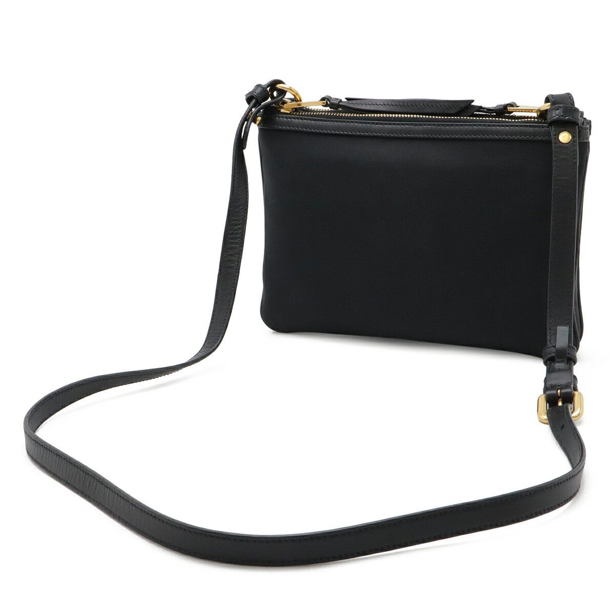 Prada Prada Prada Logo Jacquard Leather 2way Shoulder Bag Textile Shoulder Bag 1BH046 DUTY FREE for USA Size ONE SIZE - 2 Thumbnail