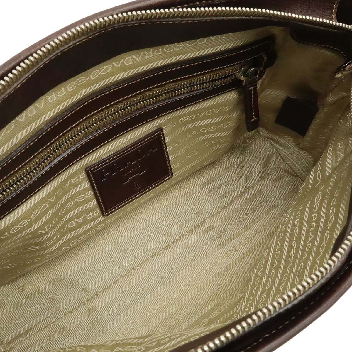 Prada Prada Prada Logo Jacquard Canvas Leather 2way Bag Textile Handbag BN1159 DUTY FREE for USA Size ONE SIZE - 6 Thumbnail