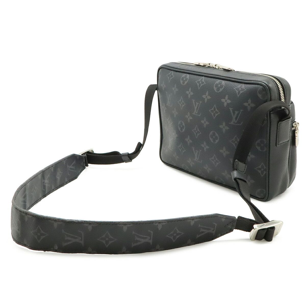 Louis Vuitton Louis Vuitton Louis Vuitton Outdoor Messenger PM Monogram Eclipse Taiga Shoulder Bag Textile Crossbody Bag M30233 DUTY FREE for USA Size ONE SIZE - 2 Thumbnail