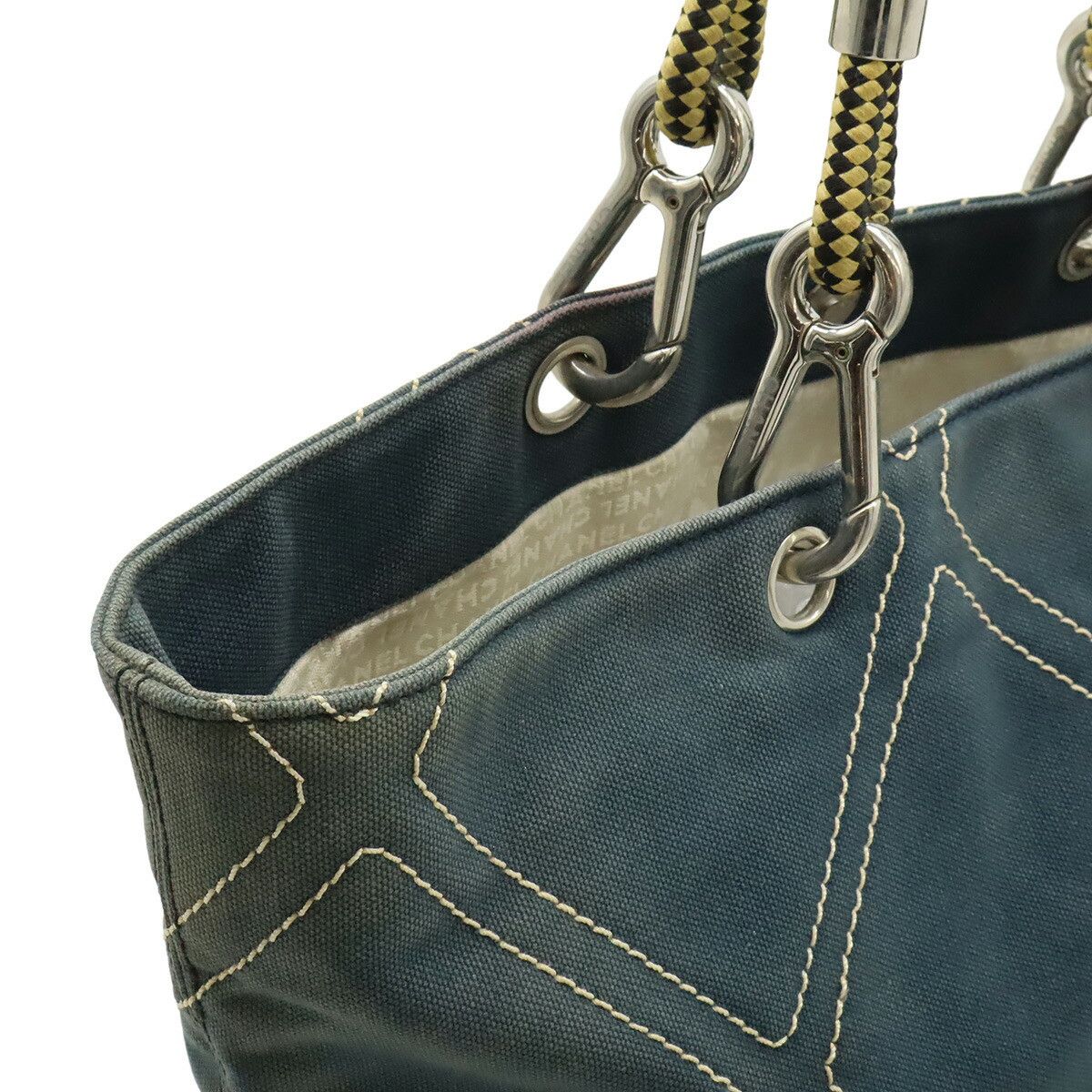 Chanel Chanel Chanel No5 Canvas Leather Tote Bag Textile Tote Bag A27208 DUTY FREE for USA Size ONE SIZE - 4 Thumbnail