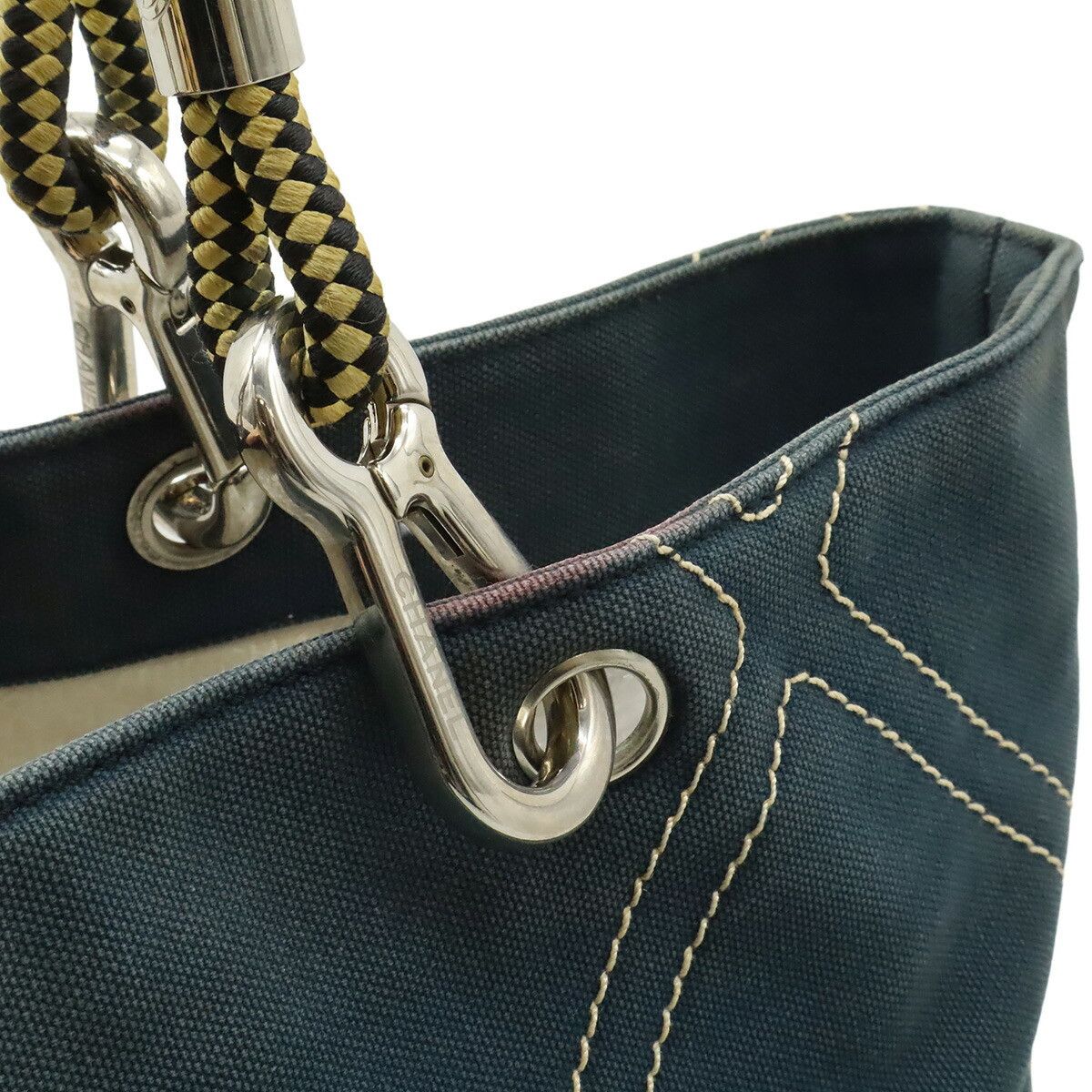 Chanel Chanel Chanel No5 Canvas Leather Tote Bag Textile Tote Bag A27208 DUTY FREE for USA Size ONE SIZE - 7 Thumbnail