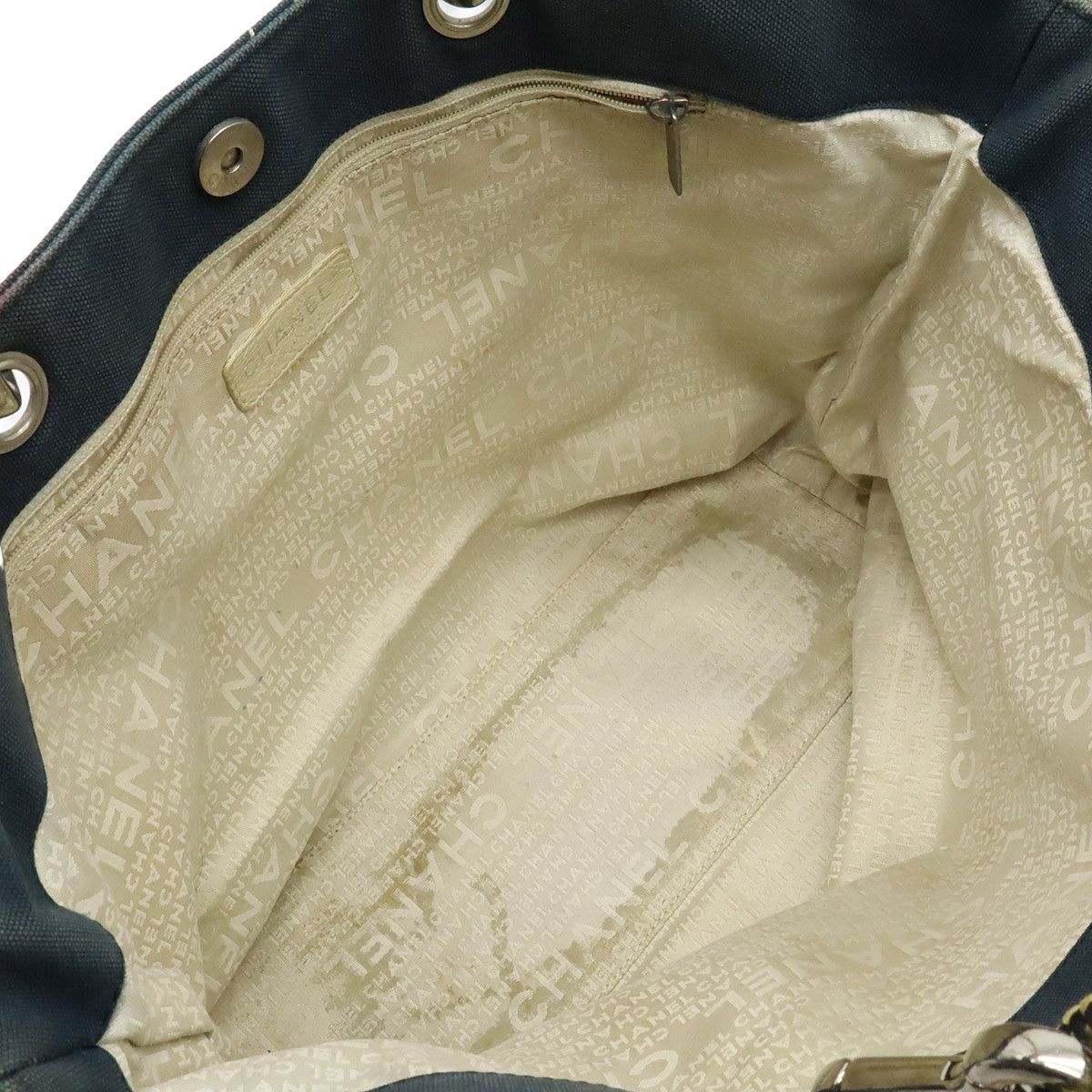 Chanel Chanel Chanel No5 Canvas Leather Tote Bag Textile Tote Bag A27208 DUTY FREE for USA Size ONE SIZE - 6 Thumbnail