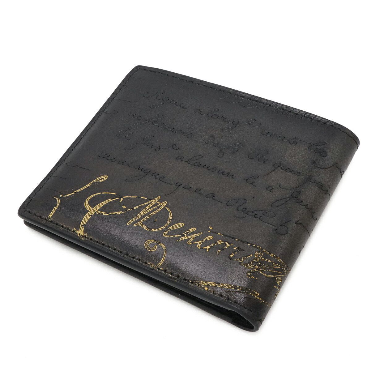 Berluti Berluti Berluti Scritto Leather Bifold Wallet Leather Short Wallet DUTY FREE for USA Size ONE SIZE - 2 Thumbnail