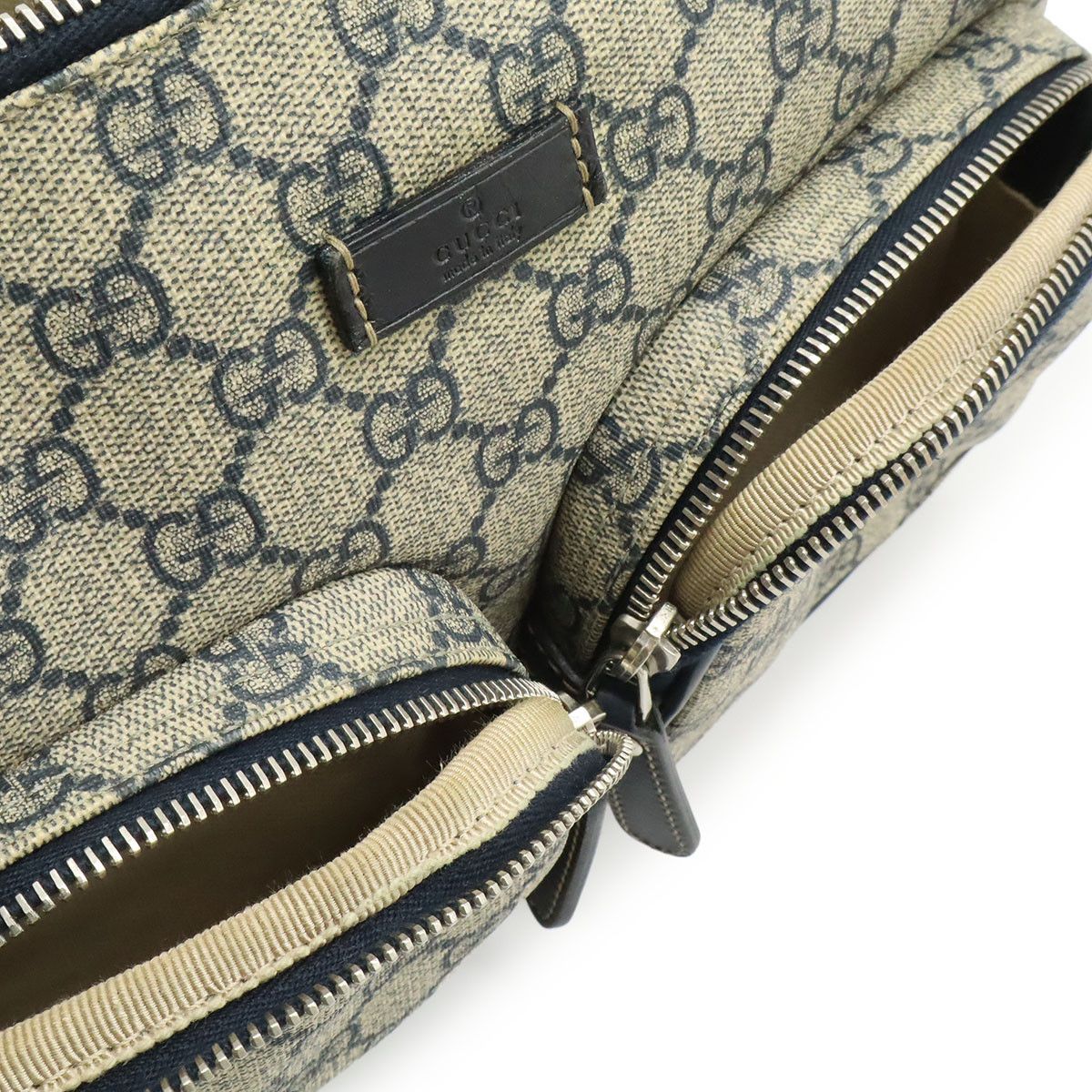 Gucci Gucci Gucci GG Supreme PVC Coated Canvas Leather Shoulder Bag Textile Shoulder Bag 246881 DUTY FREE for USA Size ONE SIZE - 8 Thumbnail