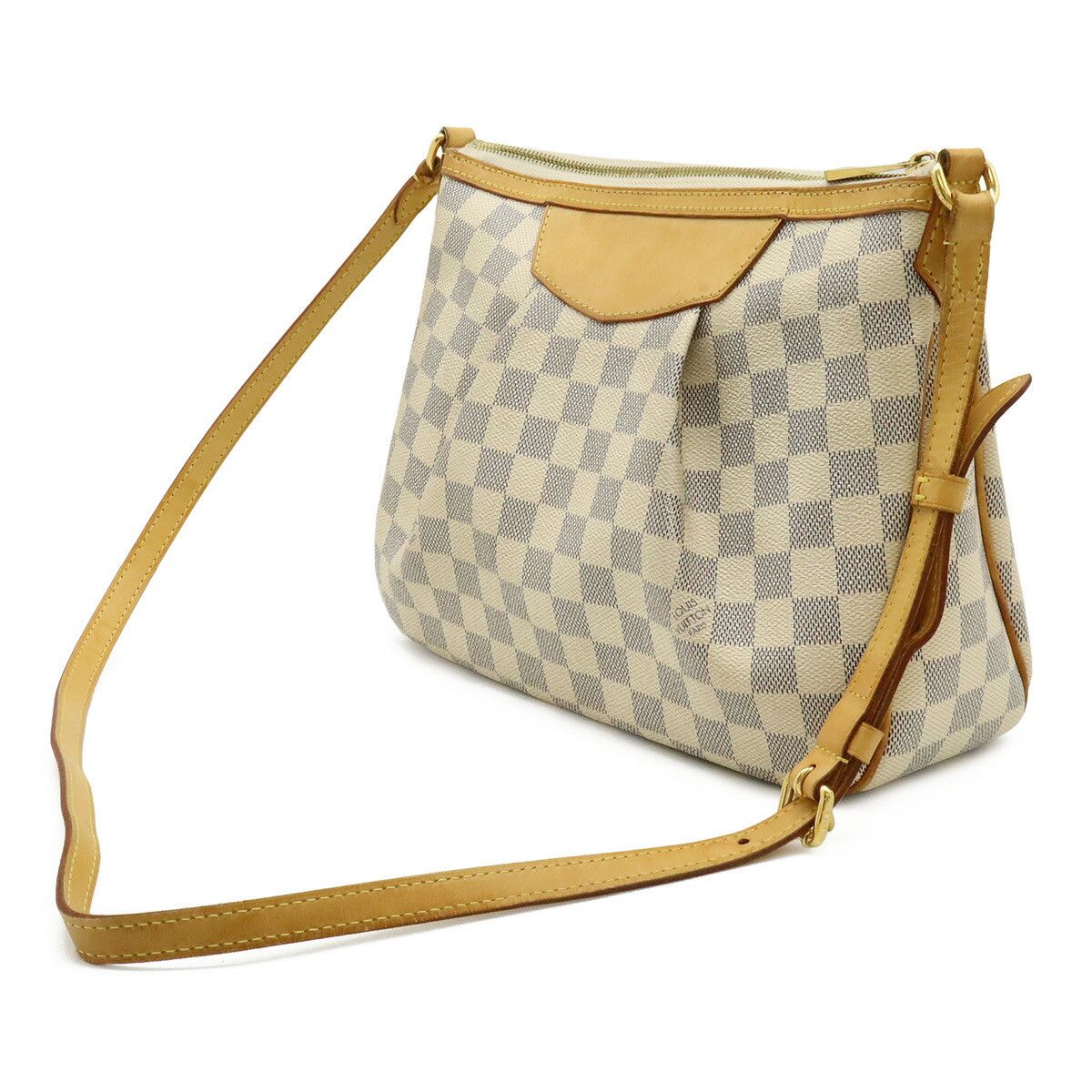 Louis Vuitton Louis Vuitton Louis Vuitton Siracusa PM Damier Azur shoulder bag Textile Crossbody Bag N41113 DUTY FREE for USA Size ONE SIZE - 2 Thumbnail
