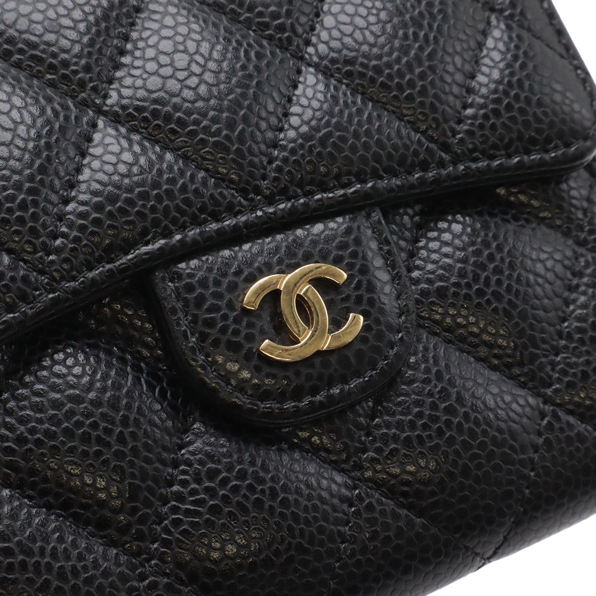 Chanel Chanel Chanel Classic Caviar Skin Wallet Leather Short Wallet AP0231 DUTY FREE for USA Size ONE SIZE - 4 Thumbnail