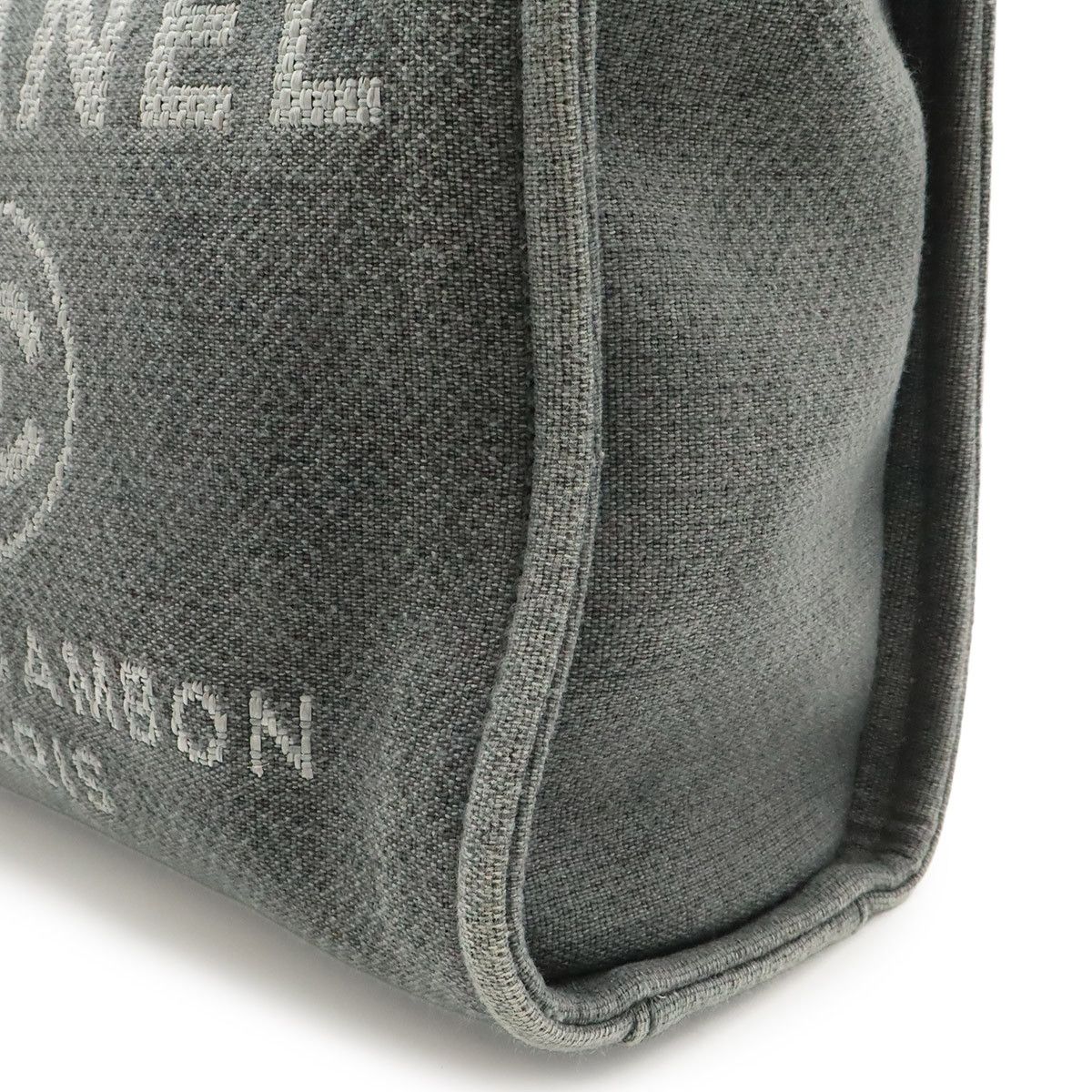 Chanel Chanel Chanel Deauville Canvas Leather Tote Bag Textile Shoulder Bag A66939 DUTY FREE for USA Size ONE SIZE - 7 Thumbnail