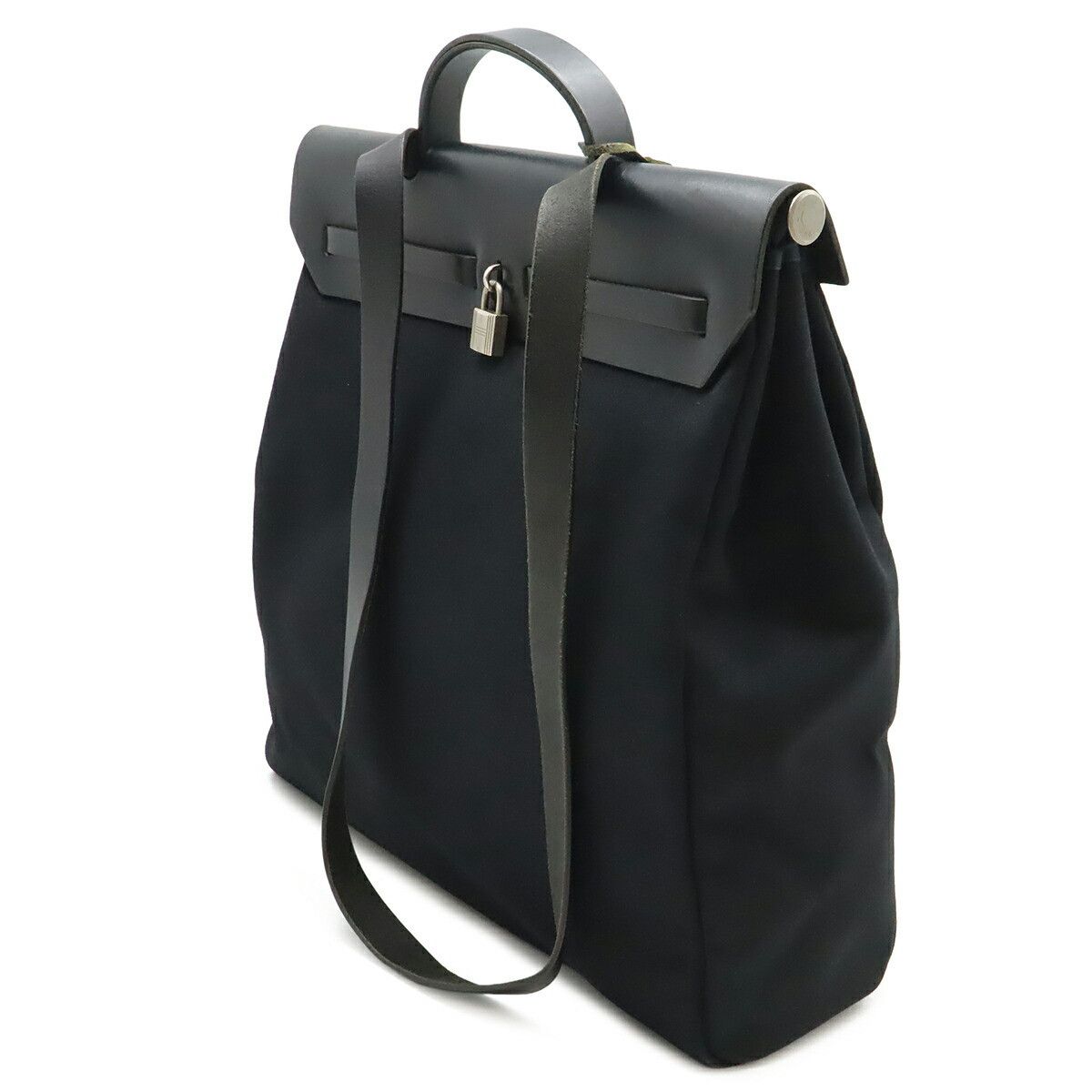 Hermes Hermes Hermes Herbag GM Canvas 2way bag Leather Shoulder Bag D DUTY FREE for USA Size ONE SIZE - 2 Thumbnail