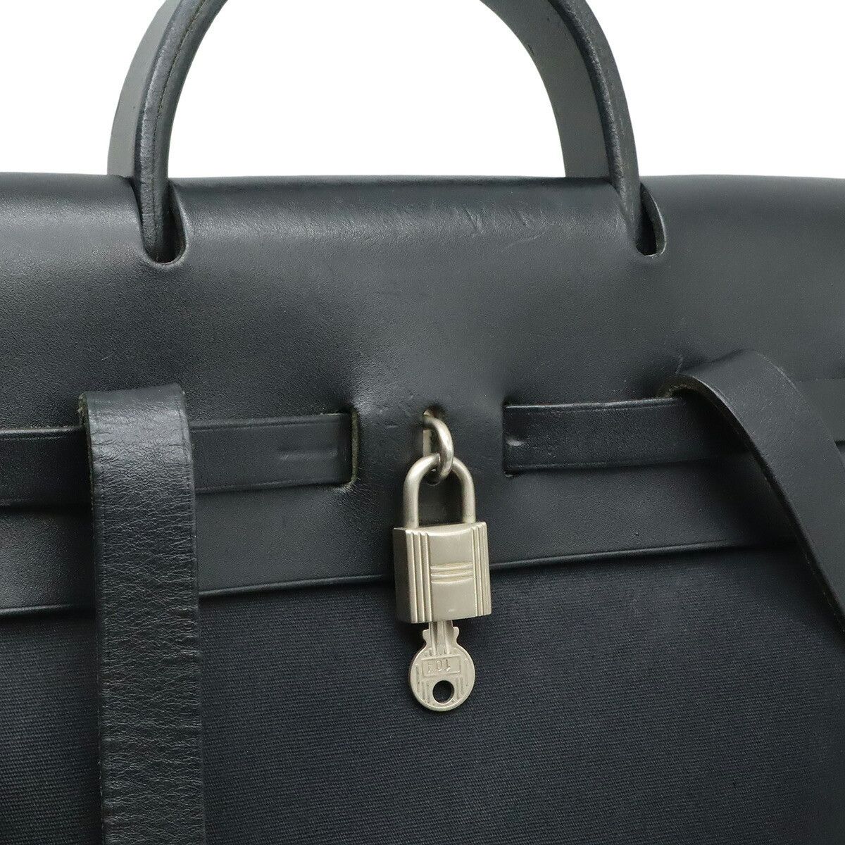 Hermes Hermes Hermes Herbag AD PM Toile Officier Leather 2way bag Leather Backpack E DUTY FREE for USA Size ONE SIZE - 6 Thumbnail