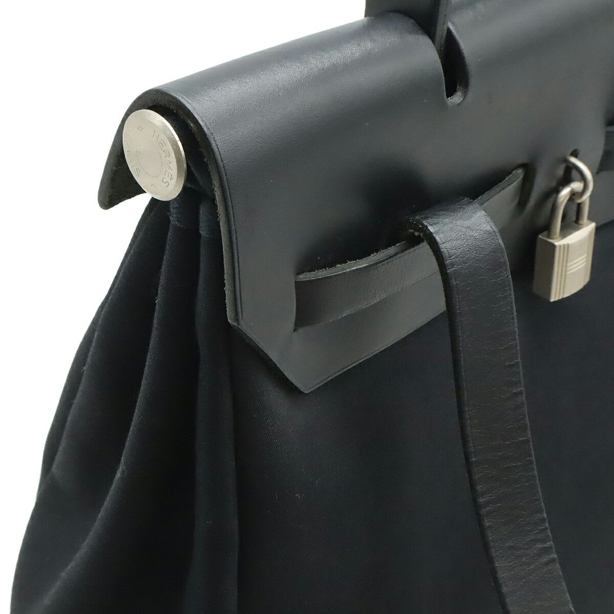 Hermes Hermes Hermes Herbag AD PM Toile Officier Leather 2way bag Leather Backpack E DUTY FREE for USA Size ONE SIZE - 4 Thumbnail