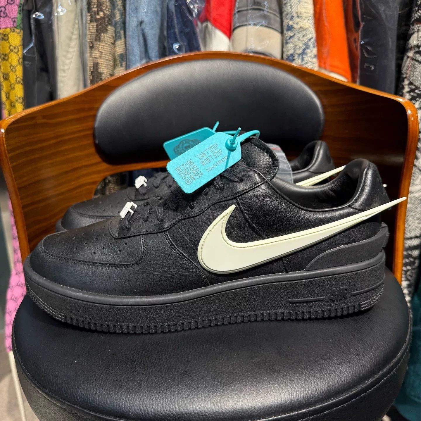 Nike Ambush AF1 Black Lowtop Sneakers 47.5 Men Size US 14 / EU 47 - 6 Thumbnail
