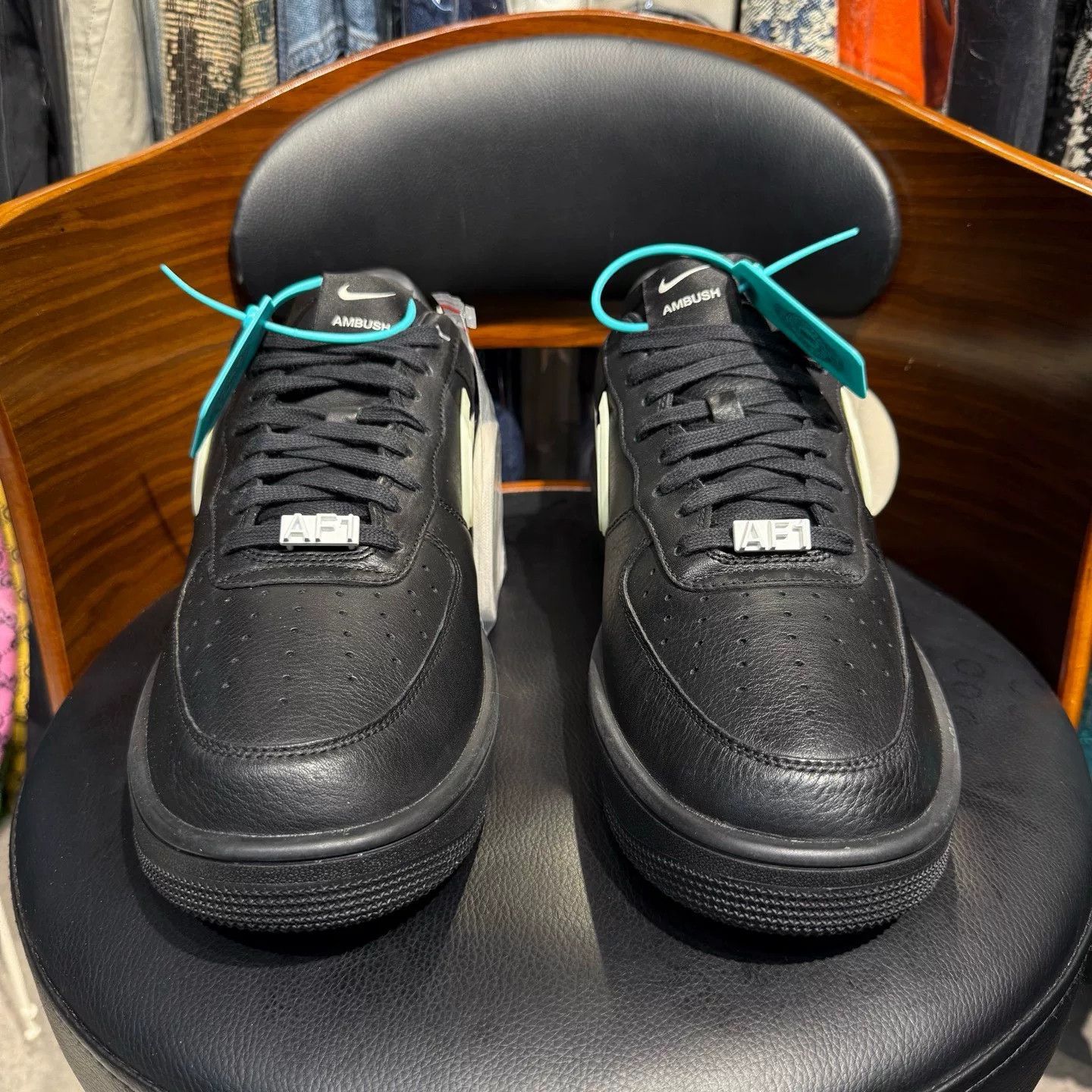 Nike Ambush AF1 Black Lowtop Sneakers 47.5 Men Size US 14 / EU 47 - 2 Thumbnail