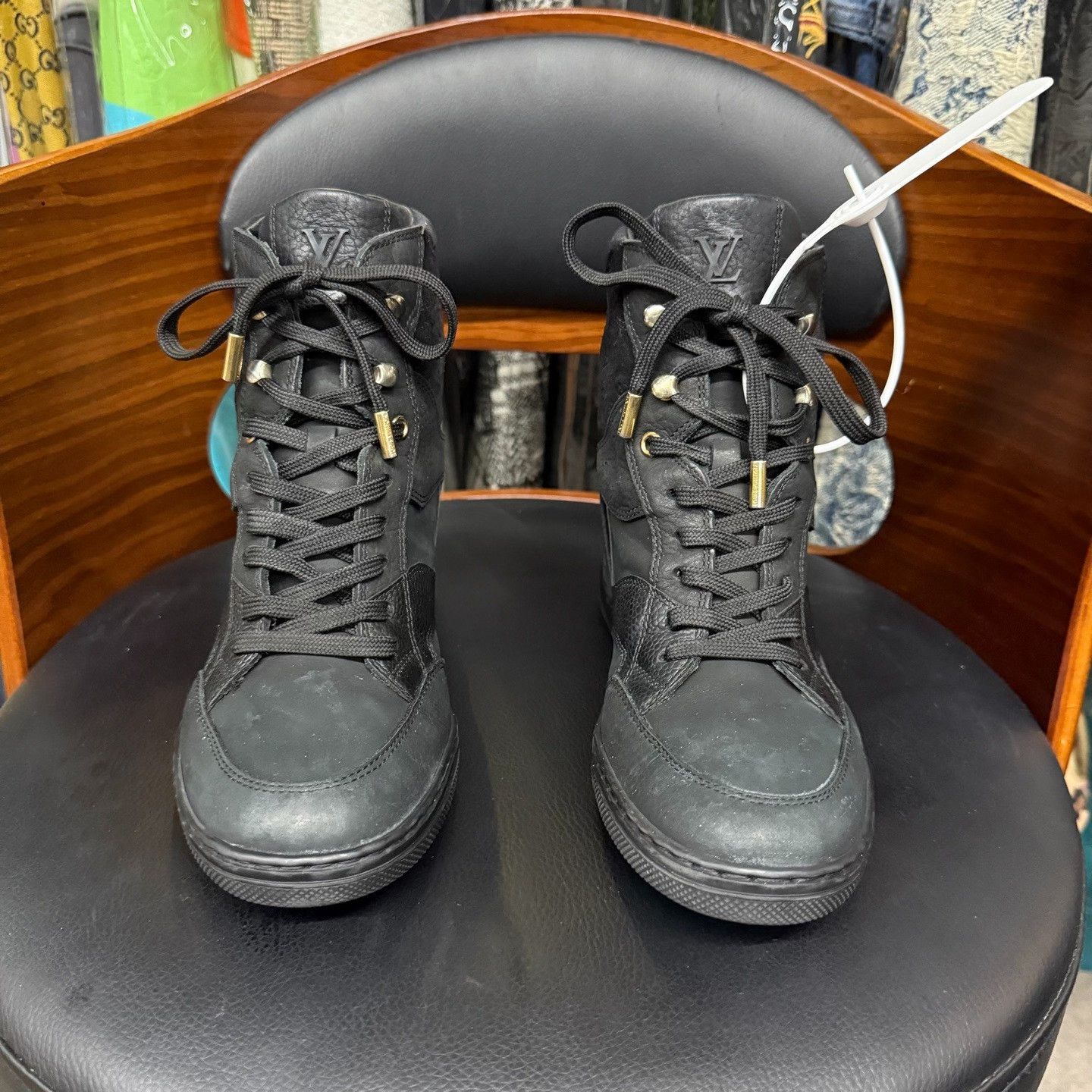 Louis Vuitton Louis Vuitton Black Boots us_6 Women Size US 6 / IT 36 - 2 Thumbnail