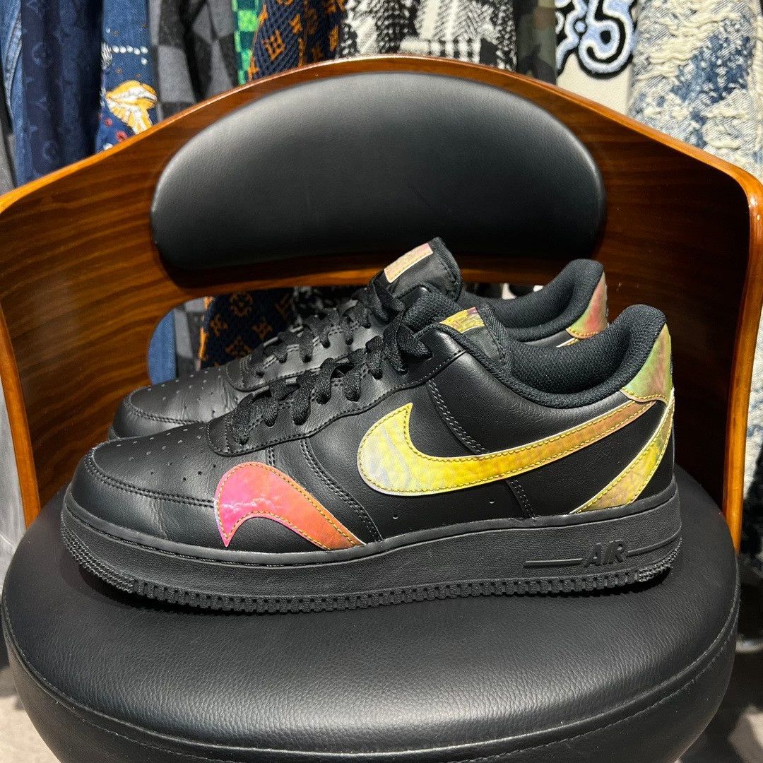 Nike Nike AF1 Black Lowtop Sneakers 11 Men Size US 11 / EU 44 - 4 Thumbnail