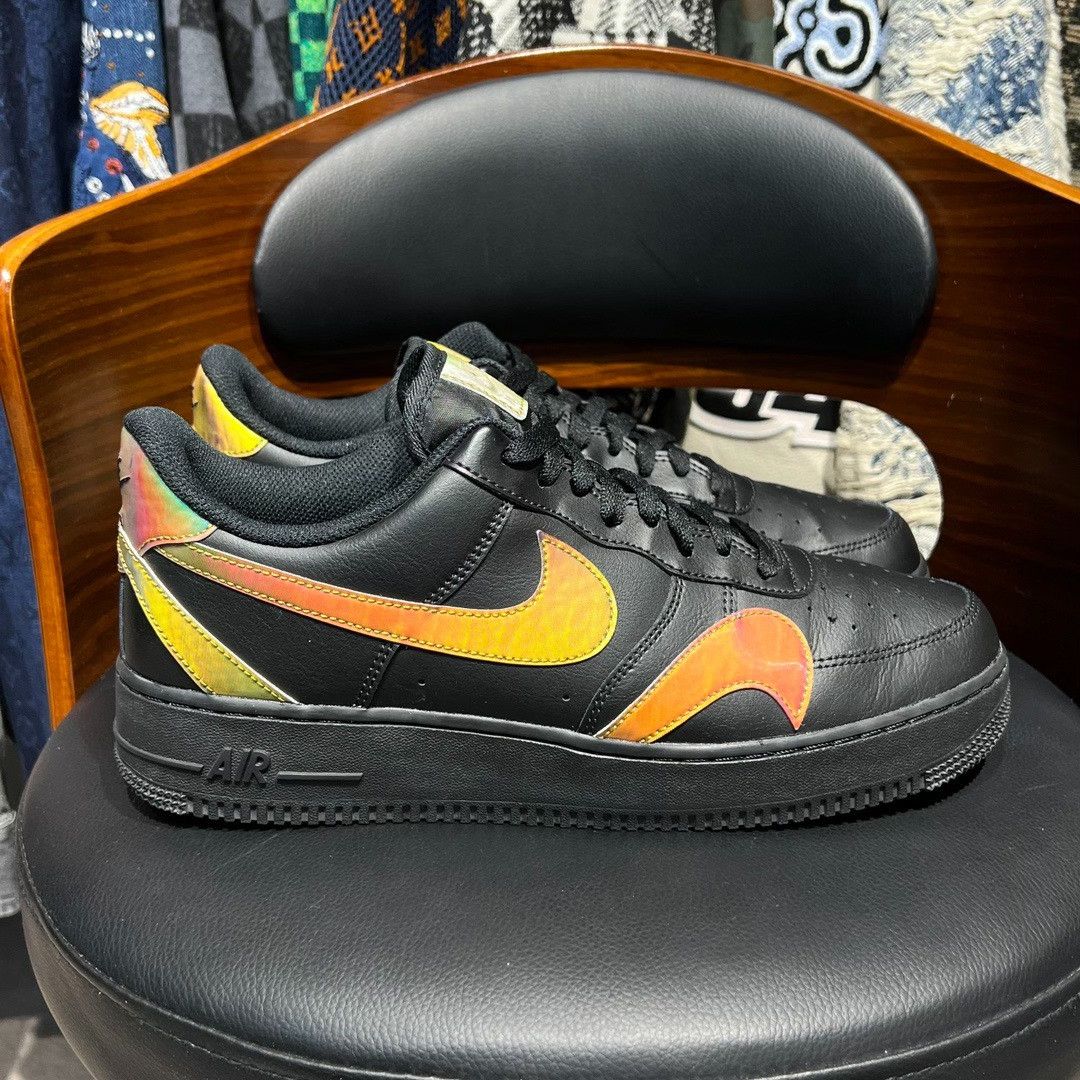 Nike Nike AF1 Black Lowtop Sneakers 11 Men Size US 11 / EU 44 - 6 Thumbnail