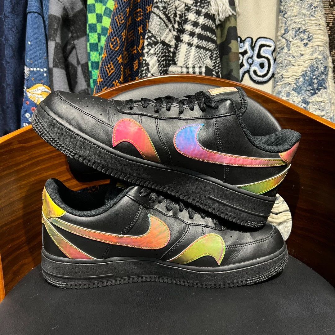 Nike Nike AF1 Black Lowtop Sneakers 11 Men Size US 11 / EU 44 - 7 Thumbnail