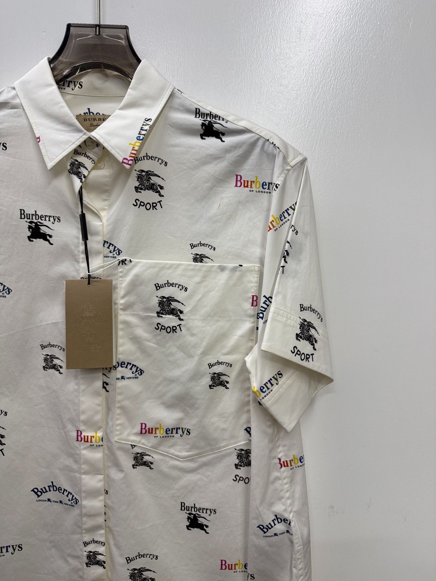 Burberry Burberry Rainbow Multi Shirt m Men Size US M / EU 48-50 / 2 - 2 Thumbnail