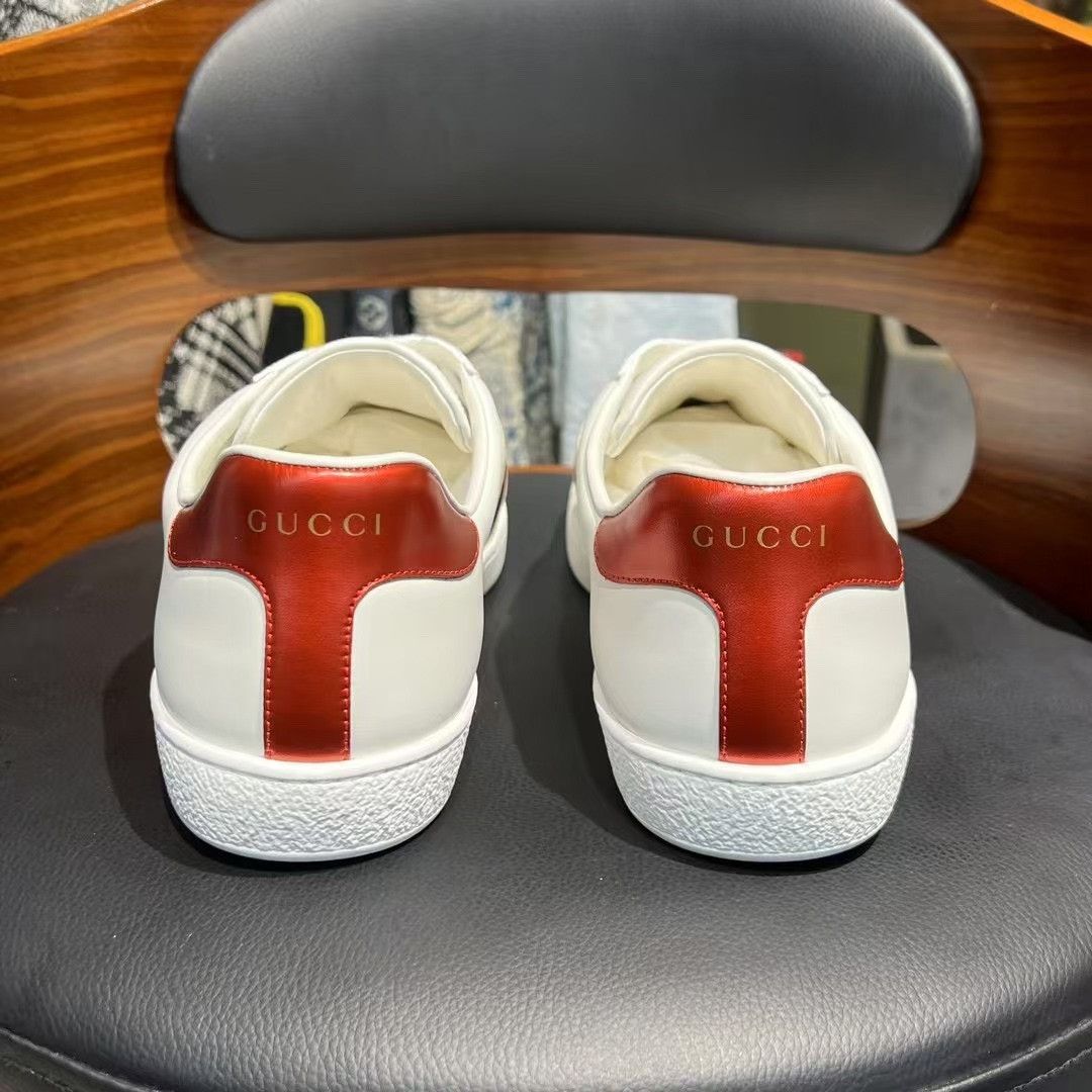 Gucci Gucci Red Lowtop Sneakers 10.5 Men Size US 10.5 / EU 43-44 - 3 Thumbnail