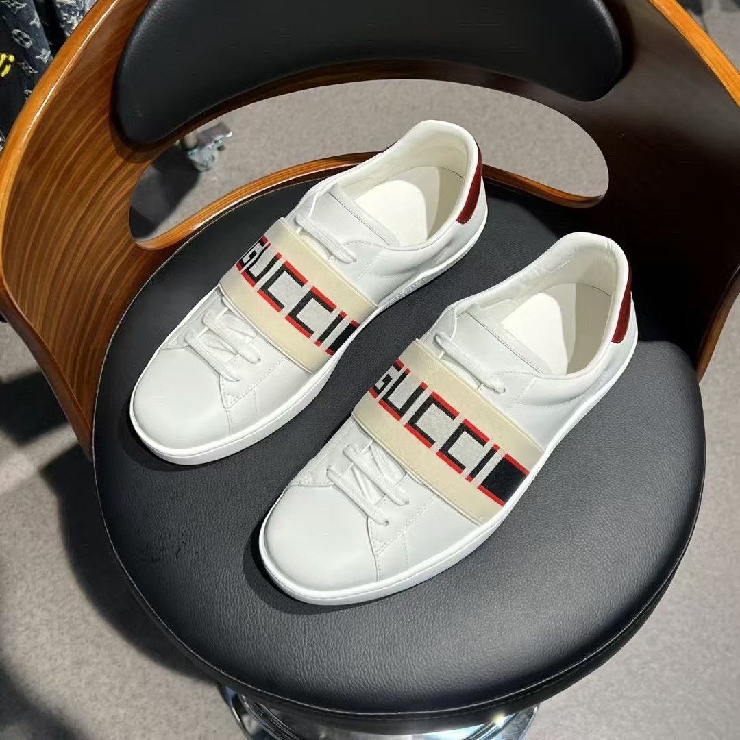 Gucci Gucci Red Lowtop Sneakers 10.5 Men Size US 10.5 / EU 43-44 - 5 Thumbnail