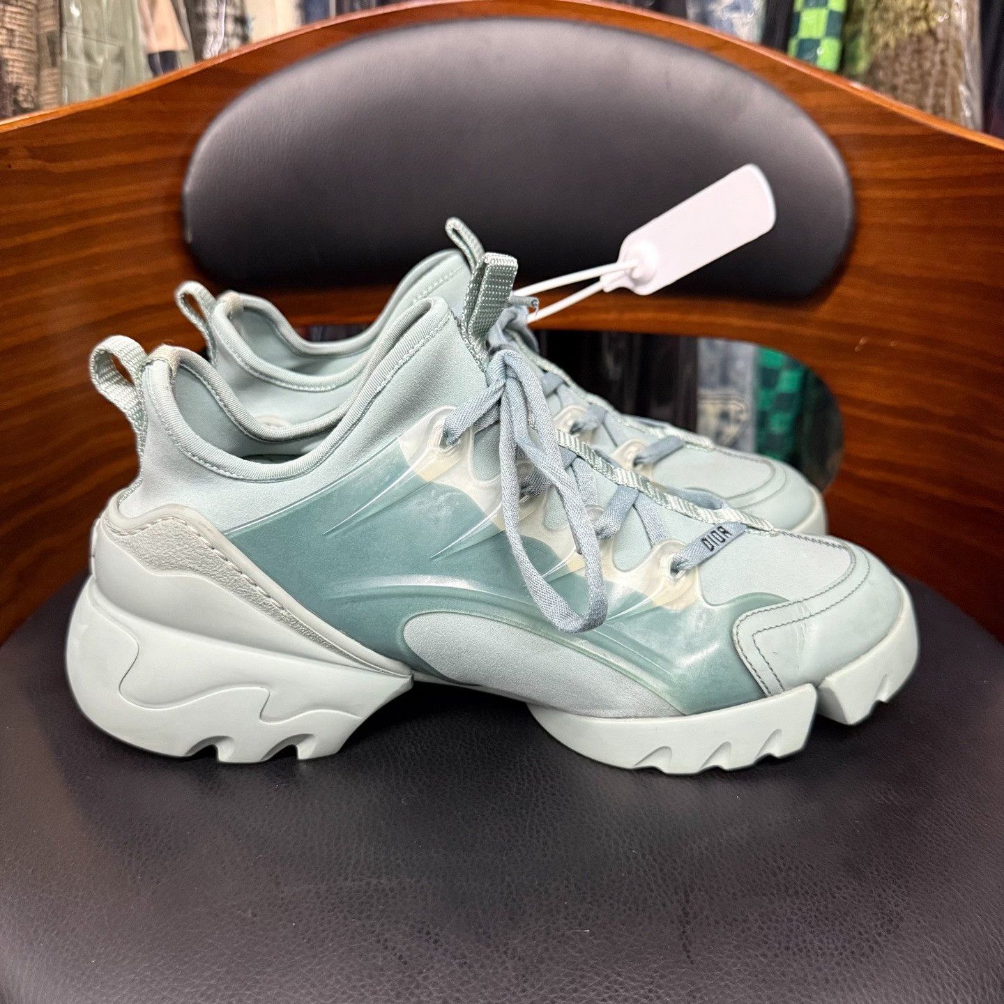 Dior Dior Blue Lowtop Sneakers us_7-5 Women Size US 7.5 / IT 37.5 - 4 Thumbnail