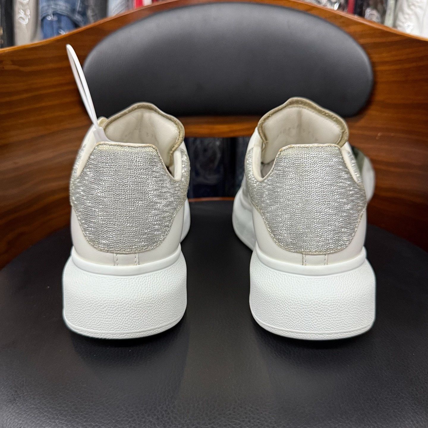 Alexander McQueen White Lowtop Sneakers us_6-5 Women Size US 6.5 / IT 36.5 - 3 Thumbnail